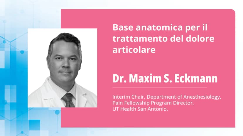 Base anatomica per il trattamento del dolore articolare