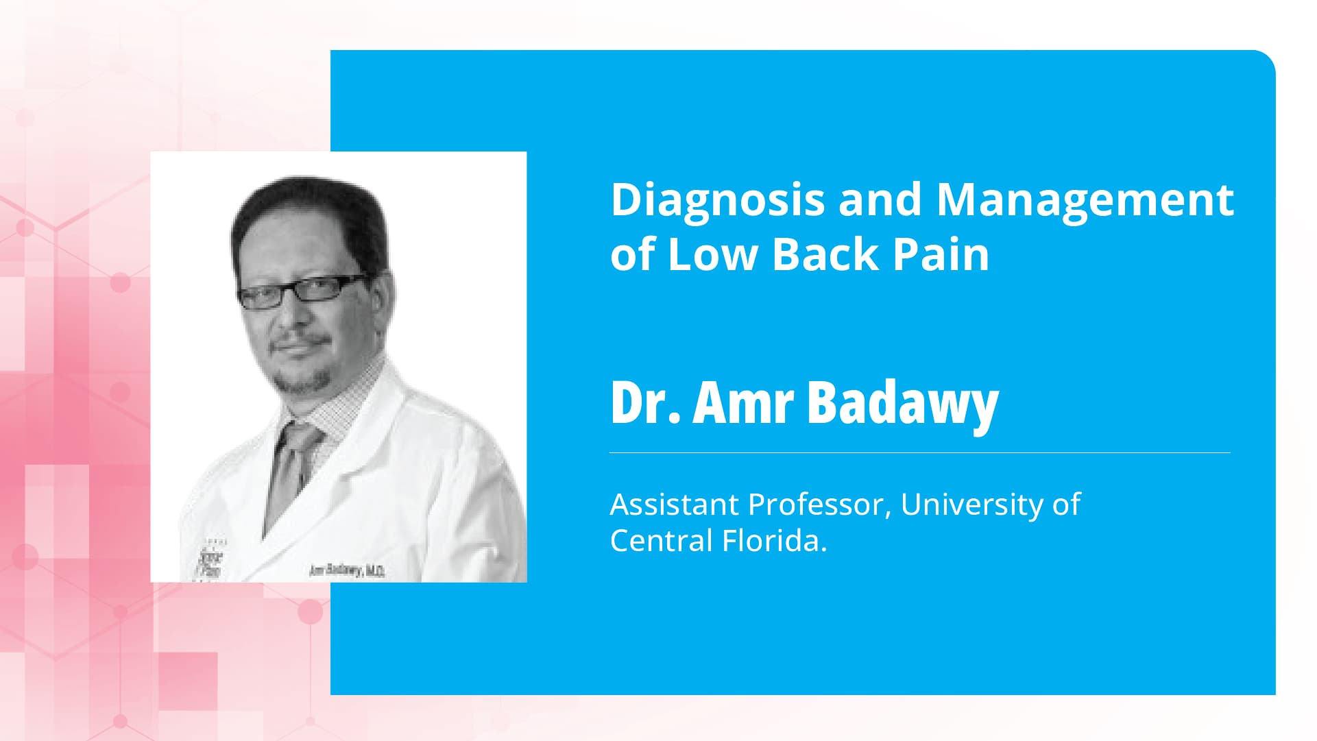 Diagnosis and Management of Low Back Pain