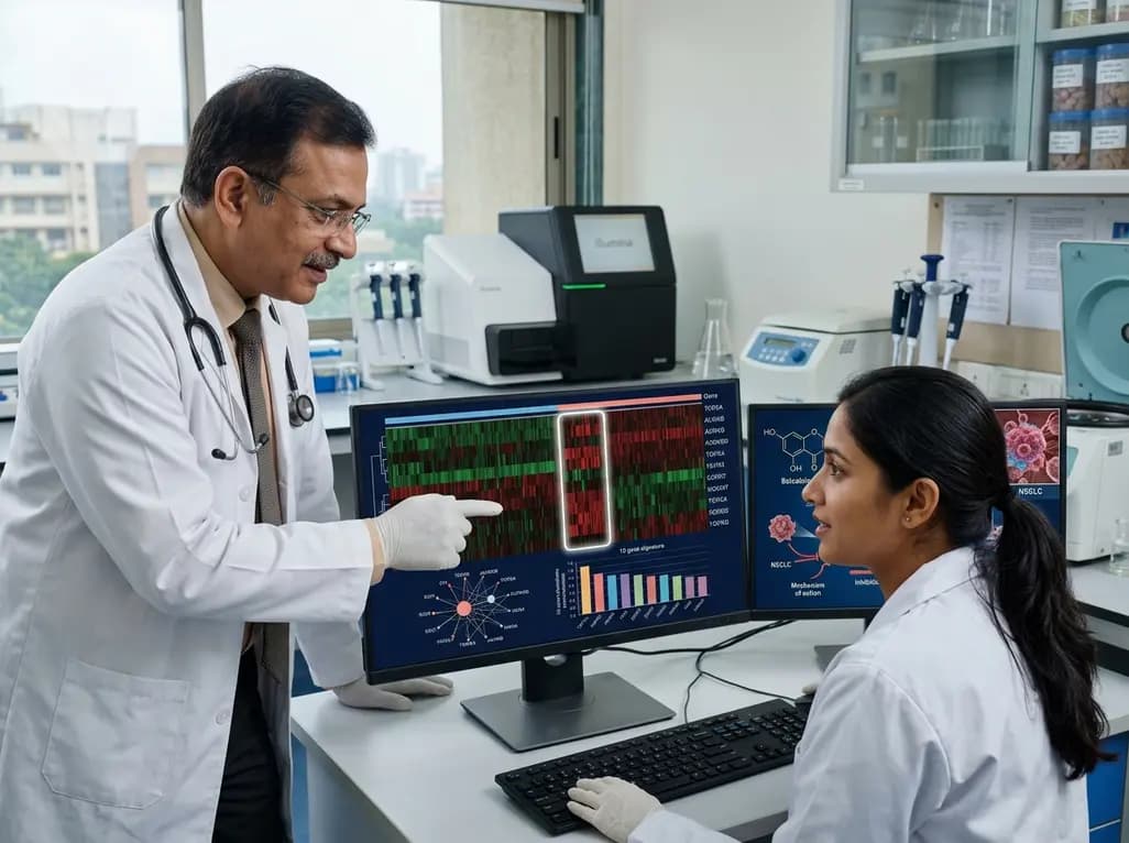 Integrative Transcriptomics Identifies 10-Gene Signature for Baicalein in NSCLC