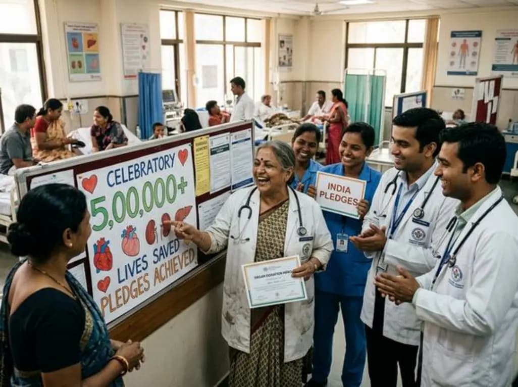 India Achieves 5 Lakh Organ Donation Pledges Milestone