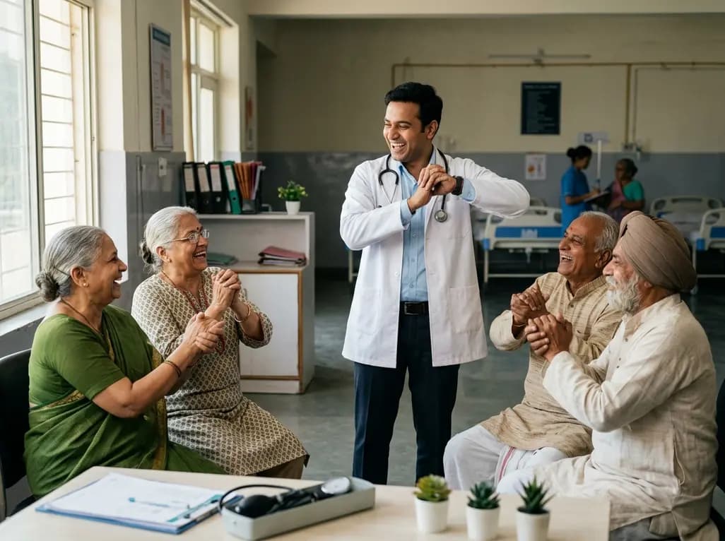 Laughter Yoga in Geriatric Care: A Holistic Model for Psychological and Social Health