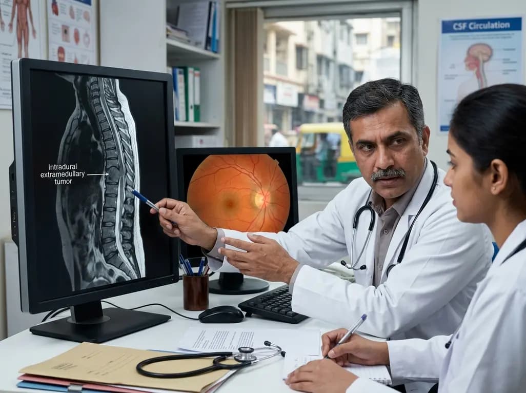 Intradural Spinal Tumors and Vision Loss: A Rare Clinical Challenge