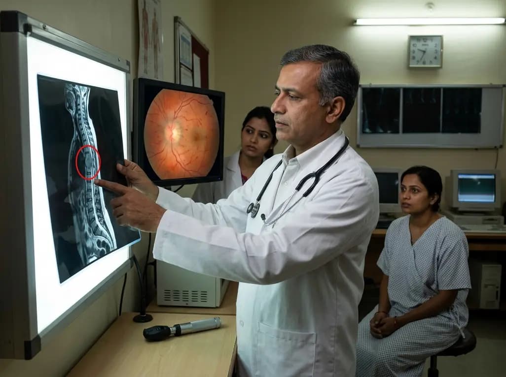 Identifying the Link Between Spinal Tumors and Vision-Threatening Papilloedema