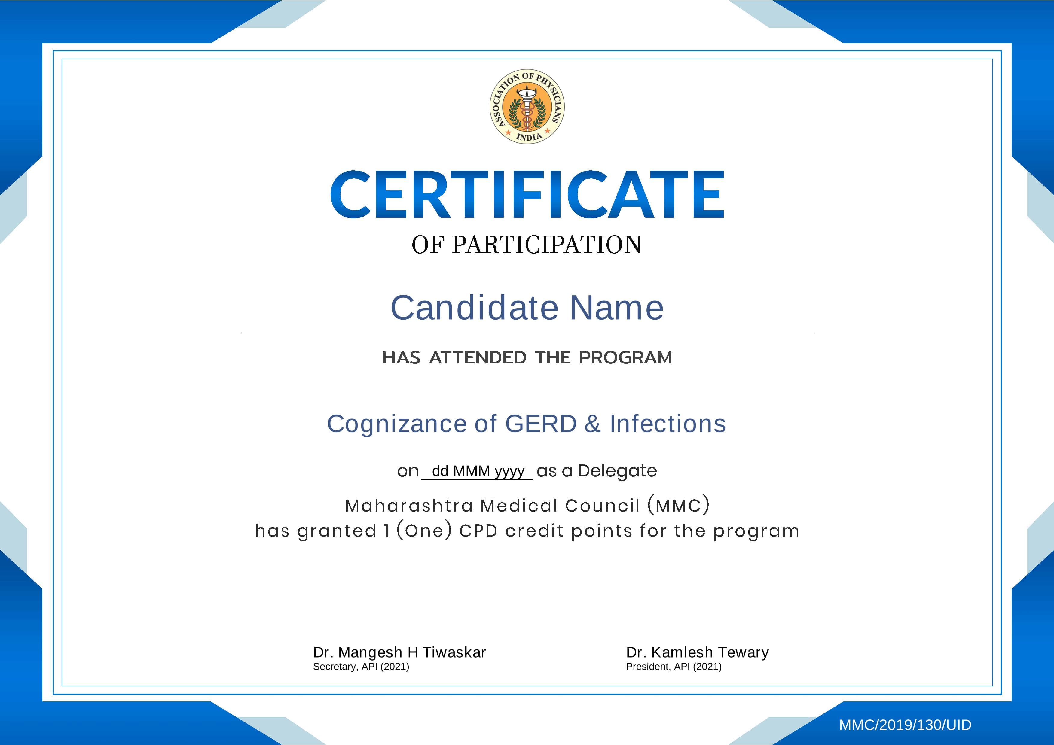 Certificate Preview