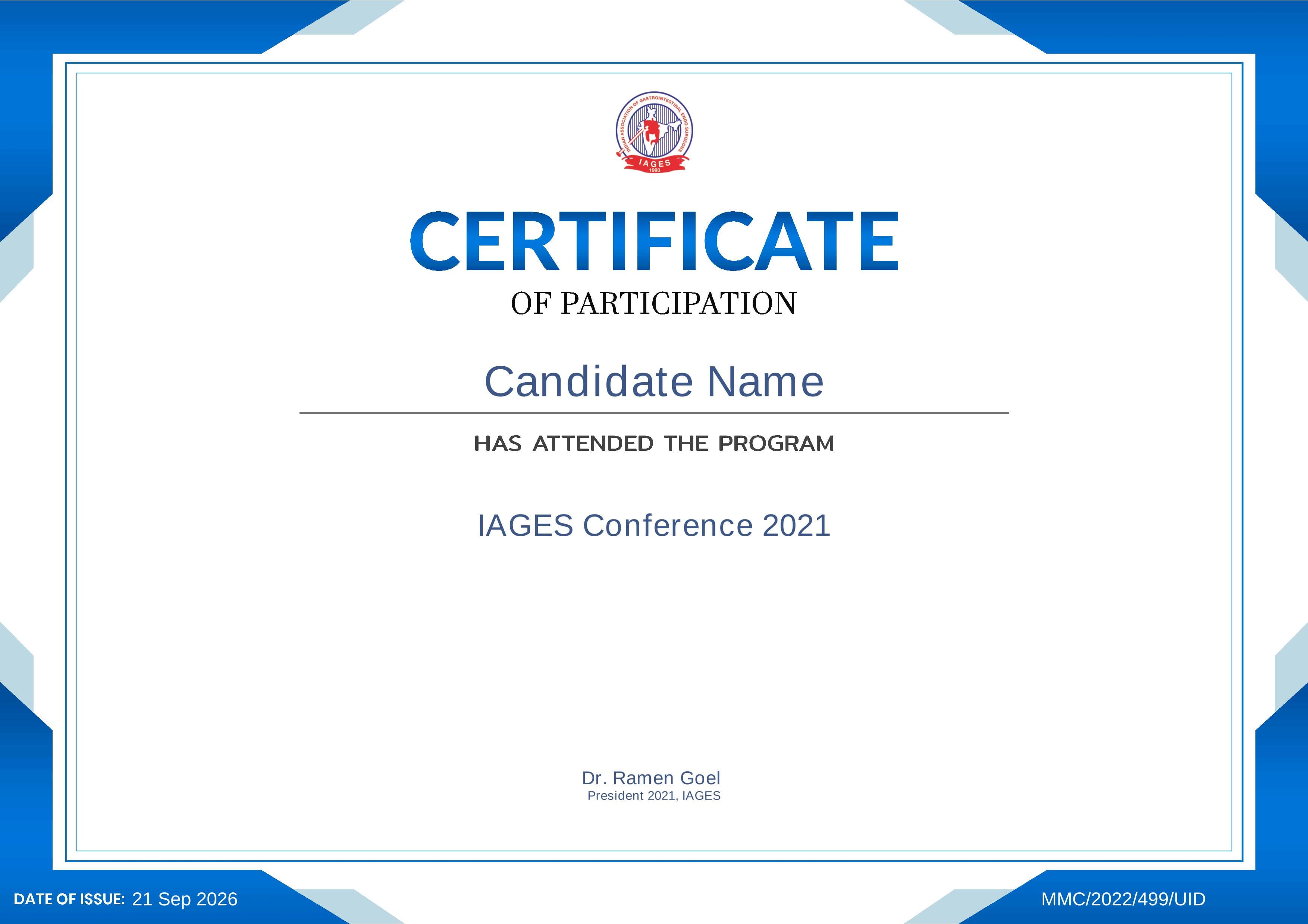 Certificate Preview