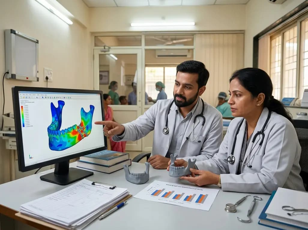 Finite Element Analysis of Patient-Specific 3D Titanium Plates vs Miniplates in Mandibular Angle Fracture Fixation