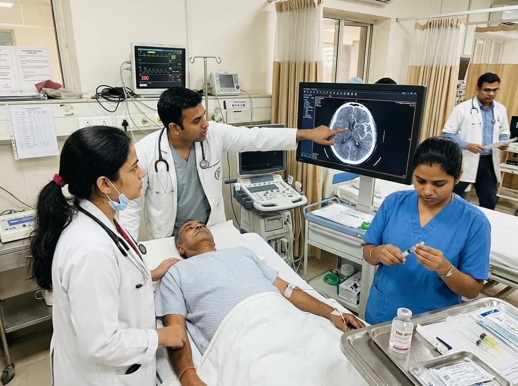 Bridging Tenecteplase Before Thrombectomy in Large-Vessel Ischemic Stroke