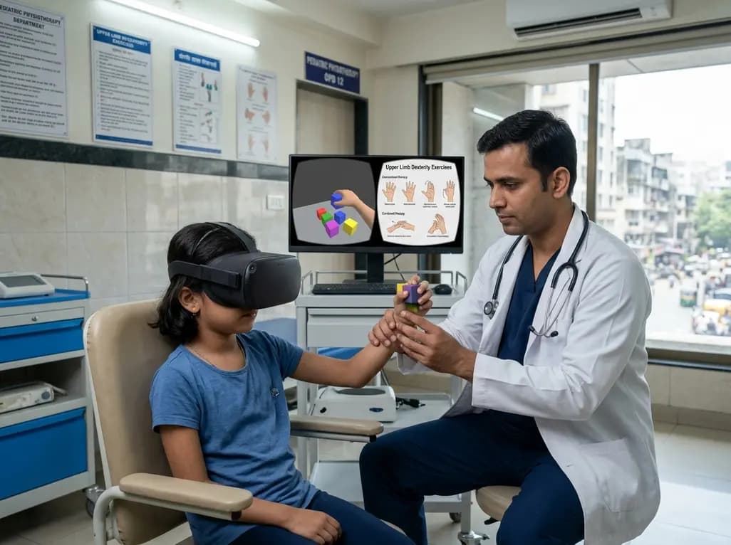 Virtual Reality in Cerebral Palsy: Does Combined Therapy Improve Upper-Limb Function?