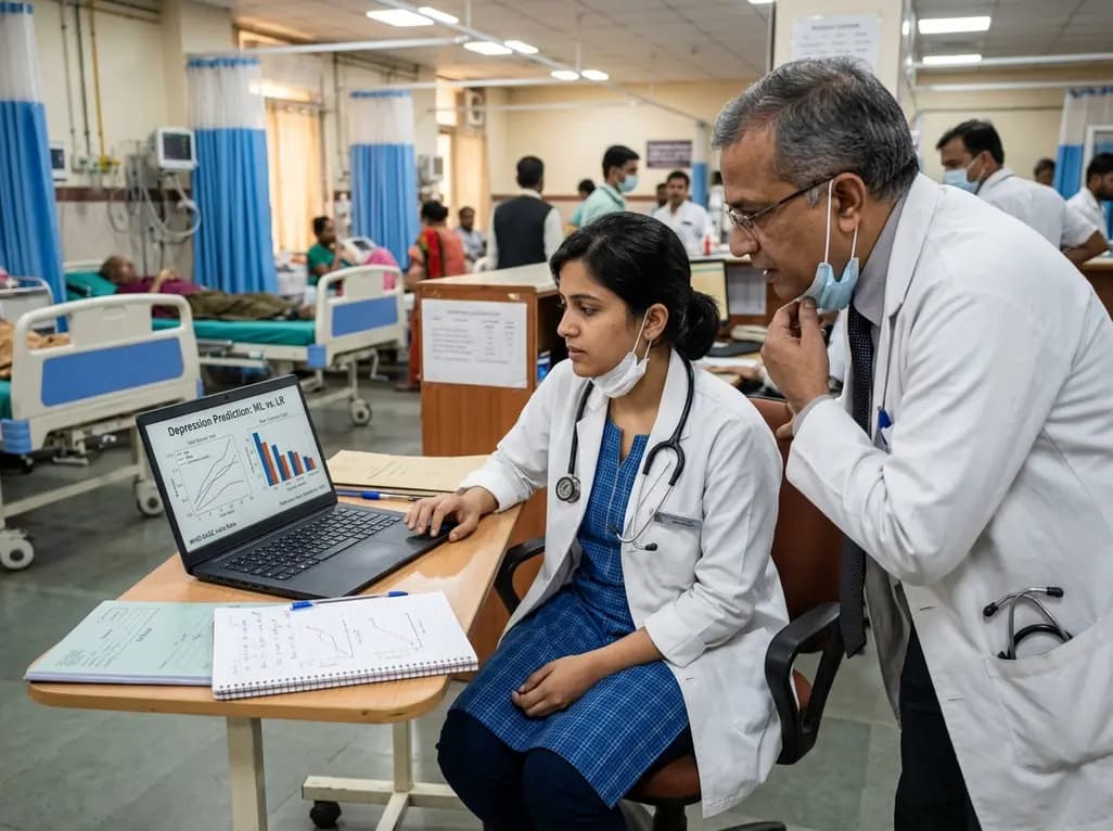 Depression Prediction and Key Risk Factors: Machine Learning vs. Logistic Regression in India