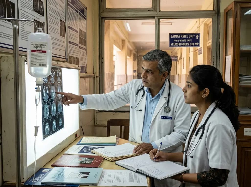 Cumulative Dexamethasone Dose and Survival in Radiosurgically Treated Brain Metastases