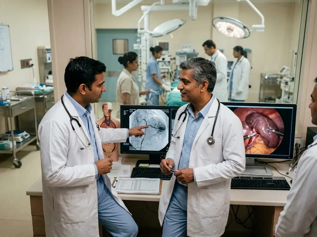 Embolization-Assisted Laparoscopic Partial Splenectomy for Benign Splenic Cysts