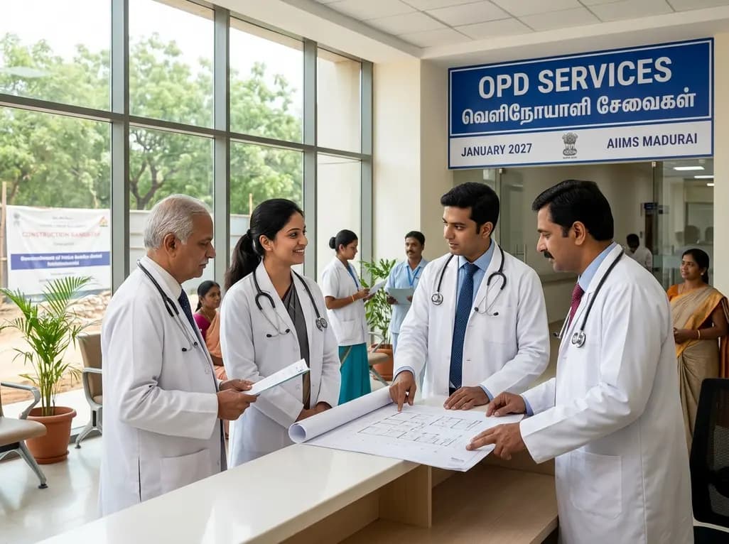 AIIMS Madurai OPD Services Set to Open by January 2027