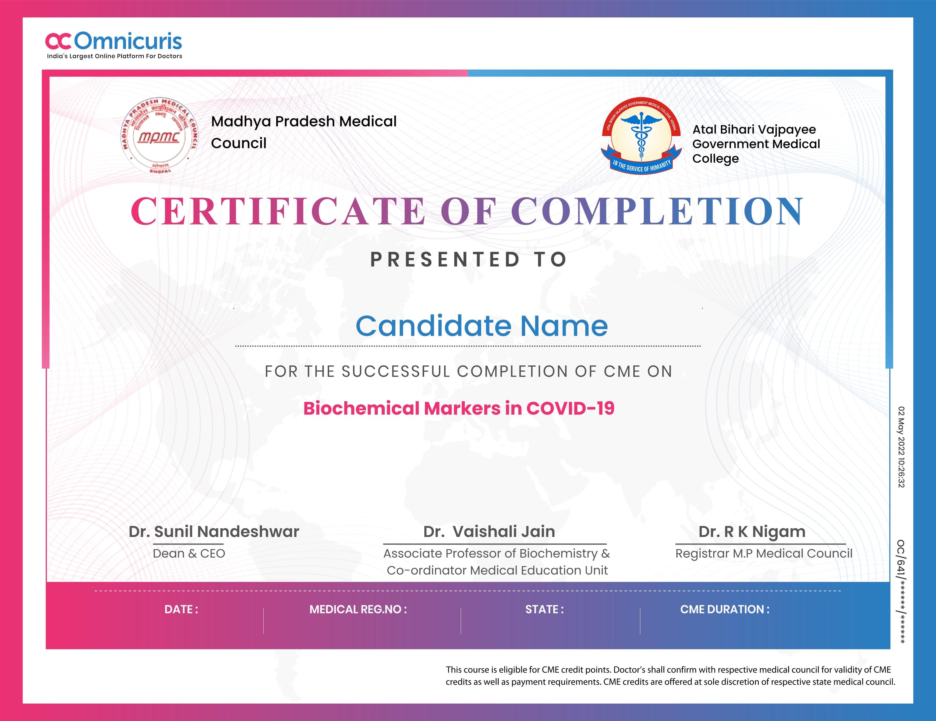 Certificate Preview