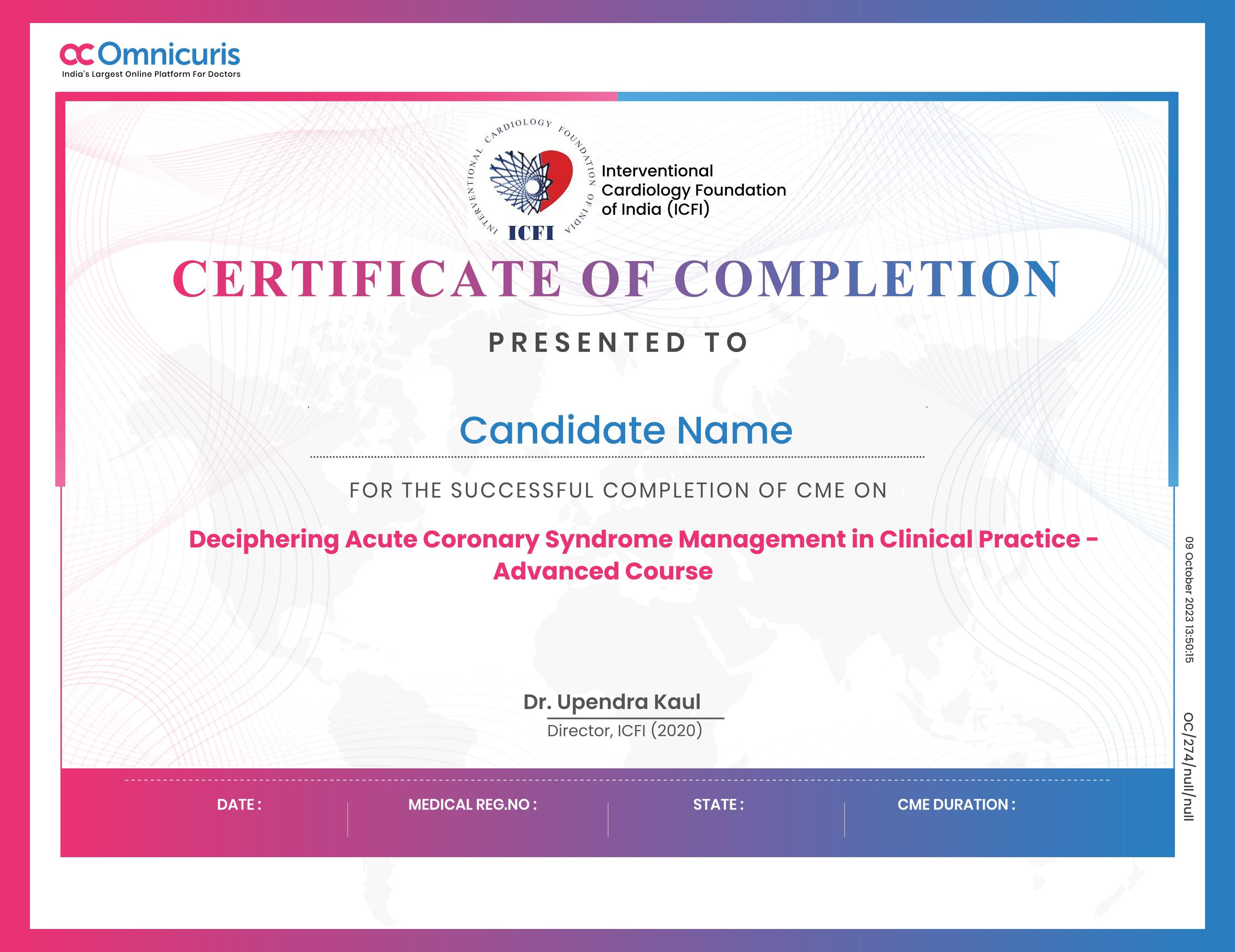 Certificate Preview