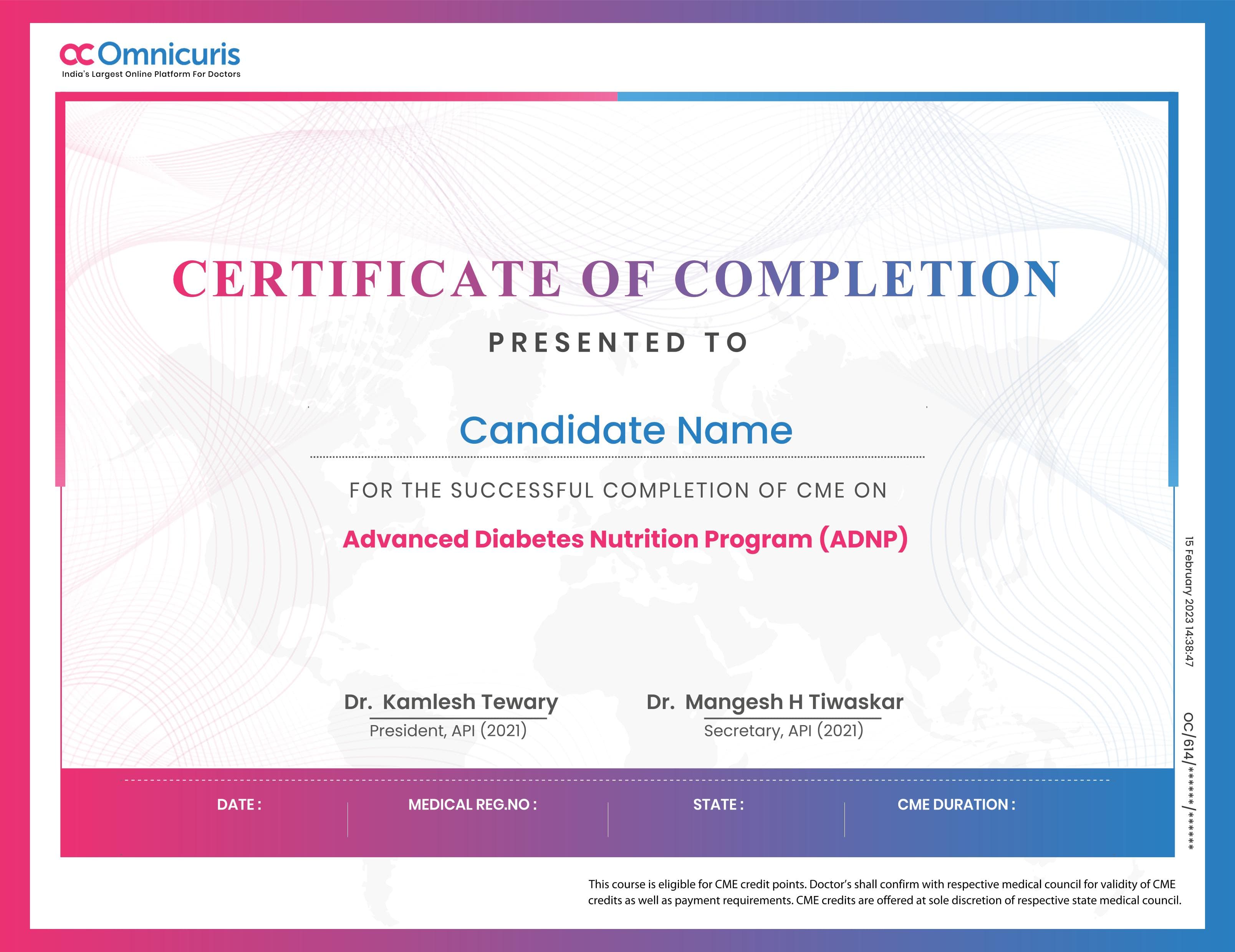 Certificate Preview