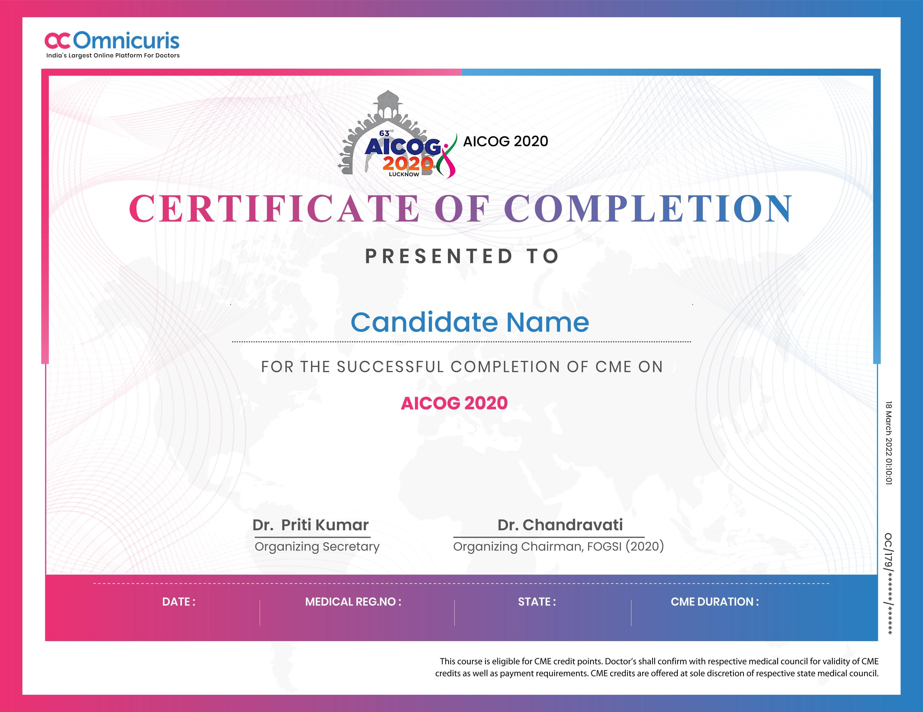 Certificate Preview