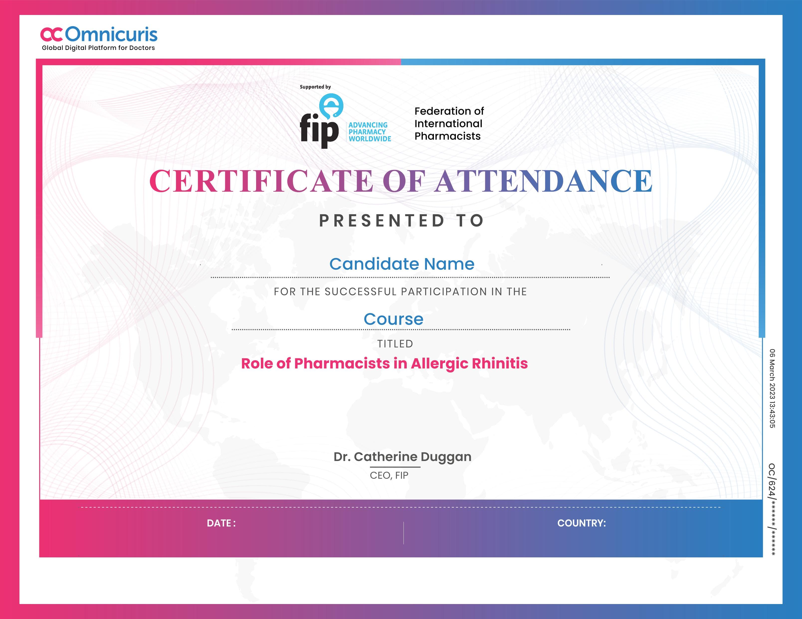 Certificate Preview