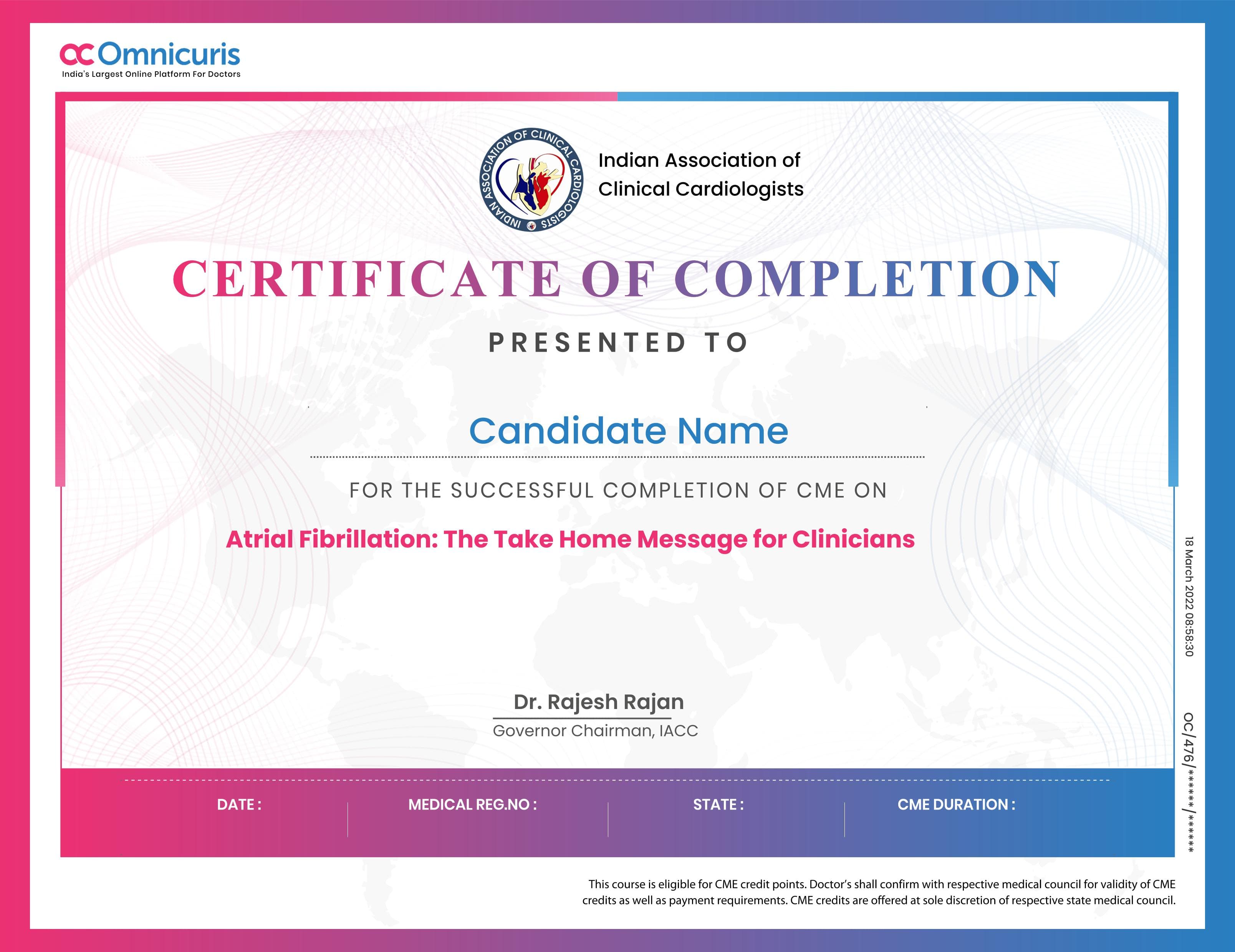 Certificate Preview
