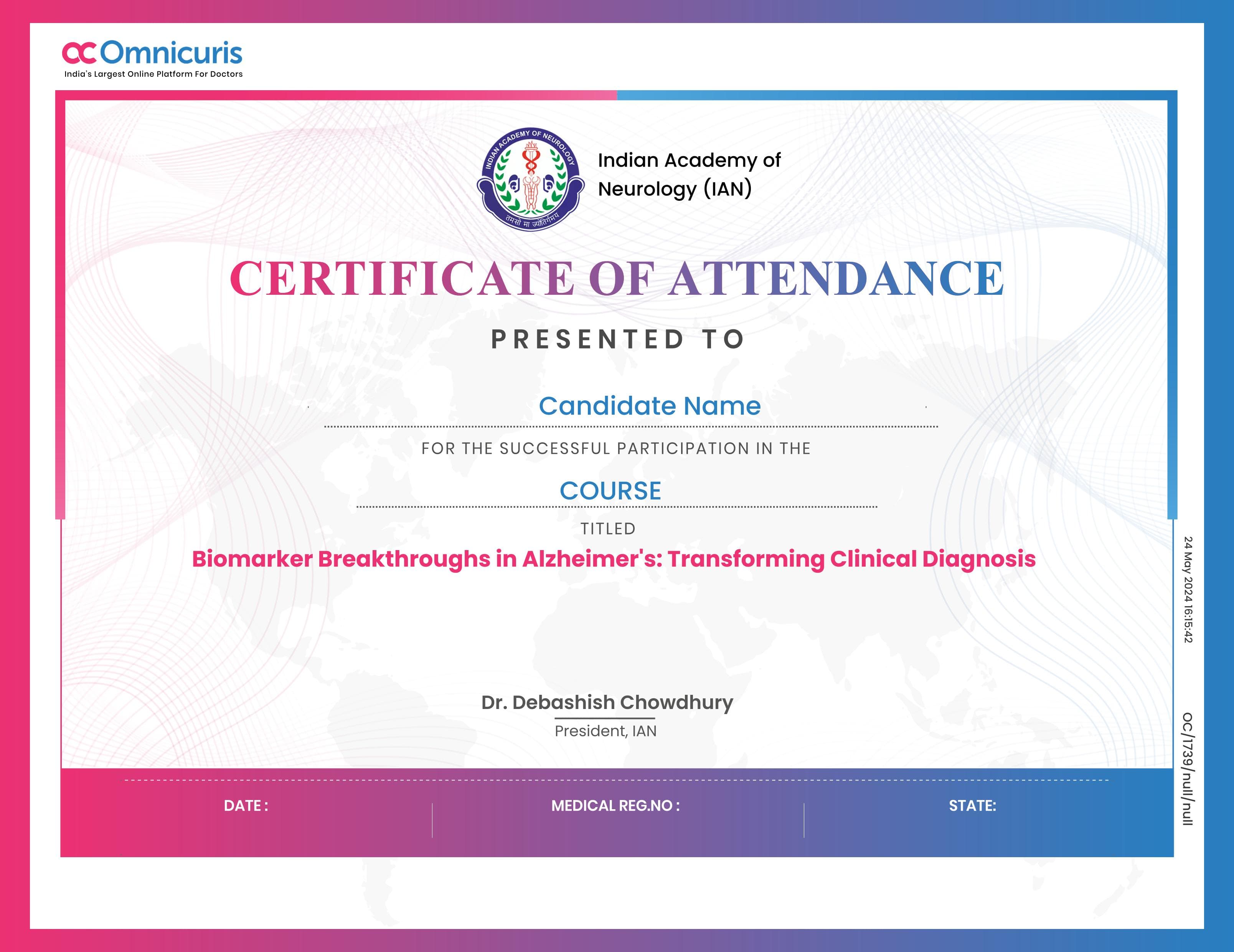 Certificate Preview