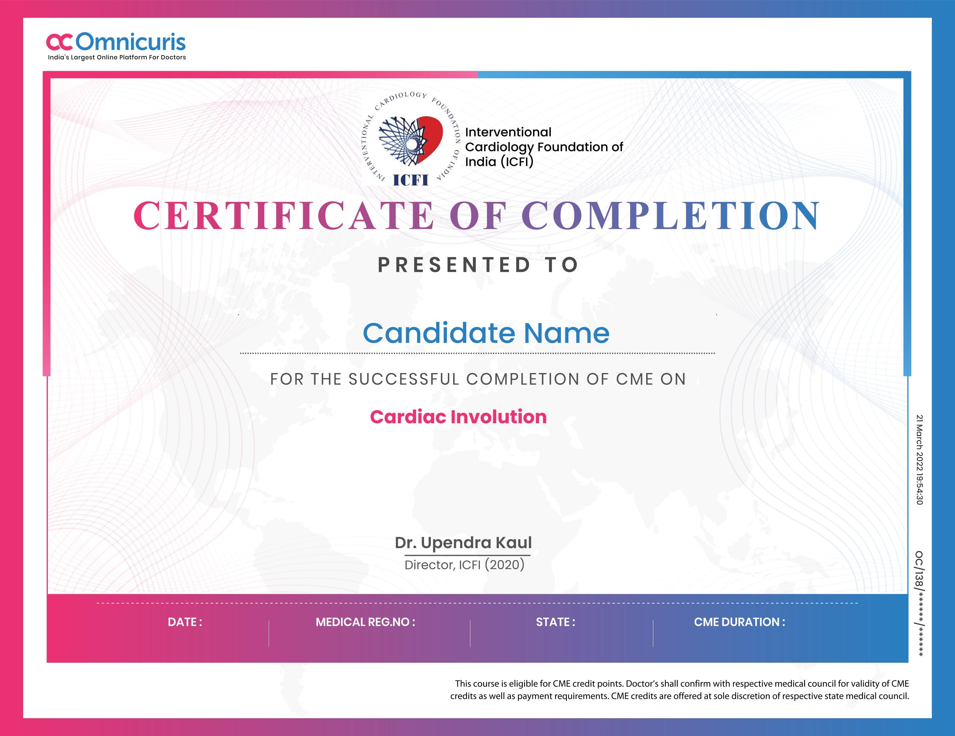Certificate Preview