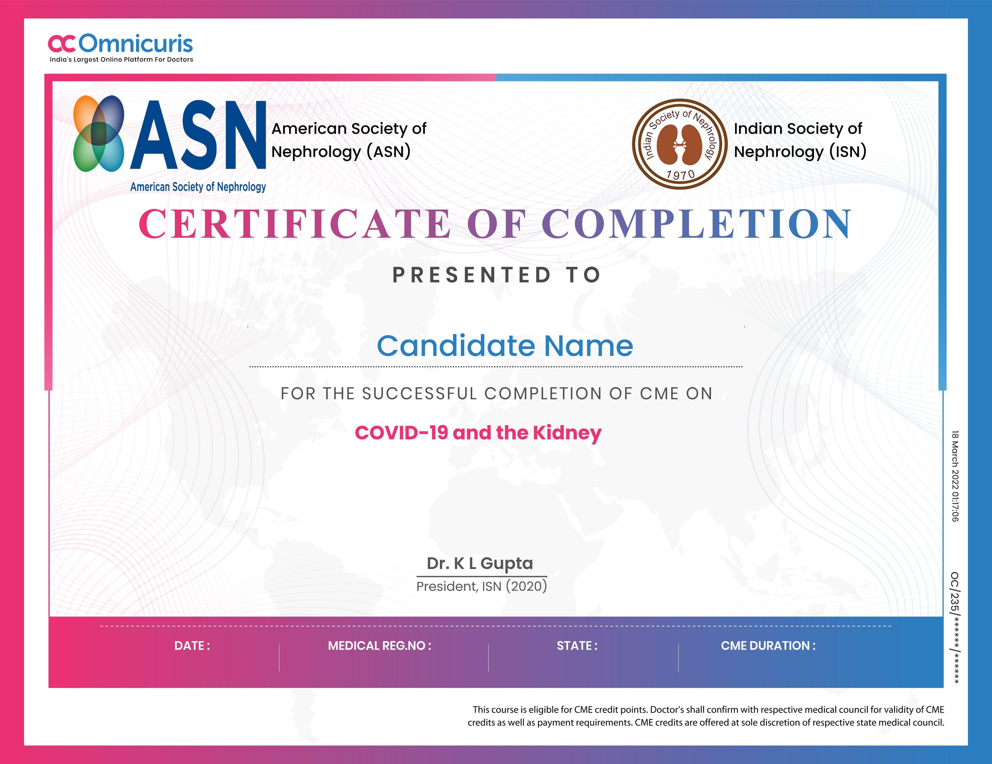 Certificate Preview
