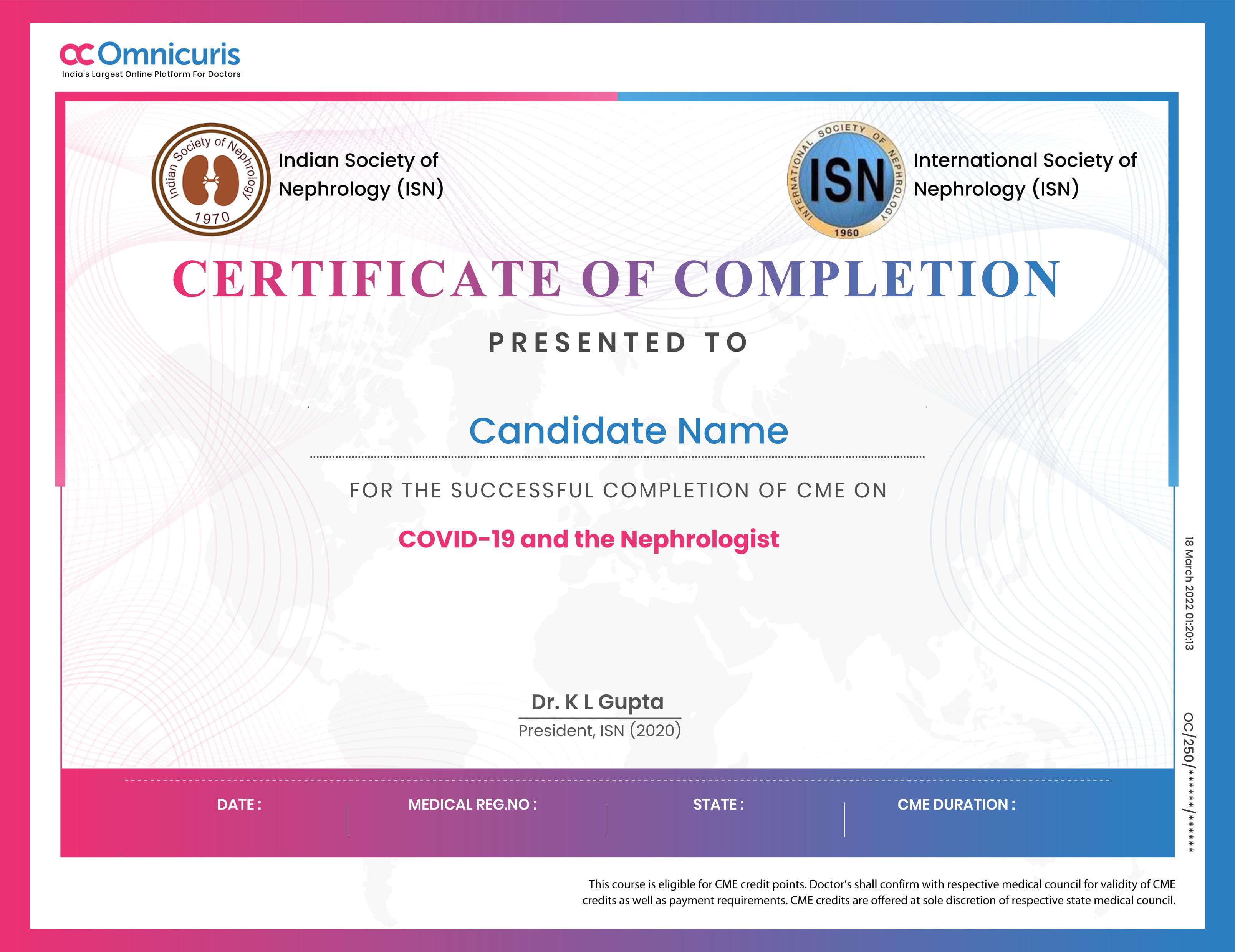 Certificate Preview