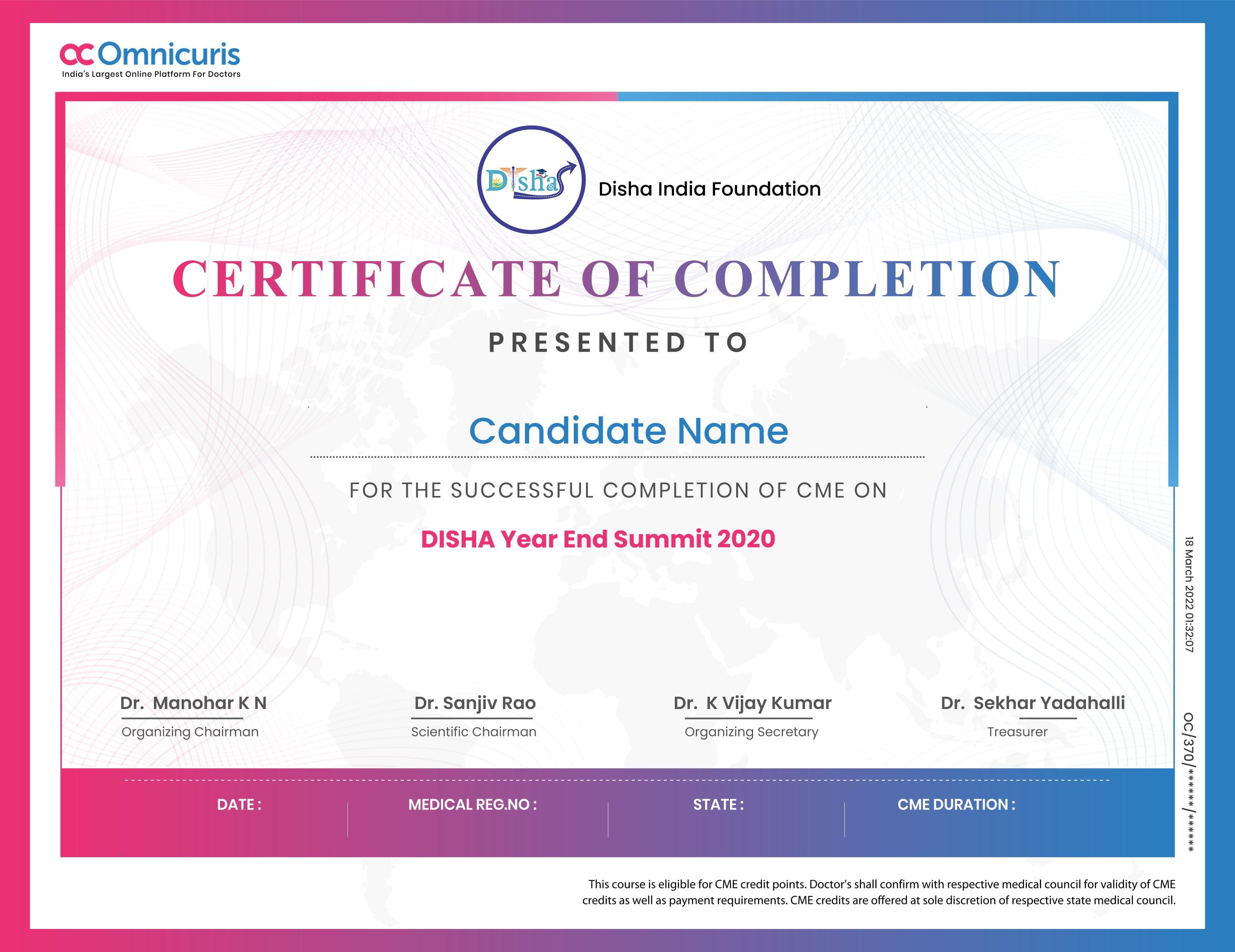 Certificate Preview