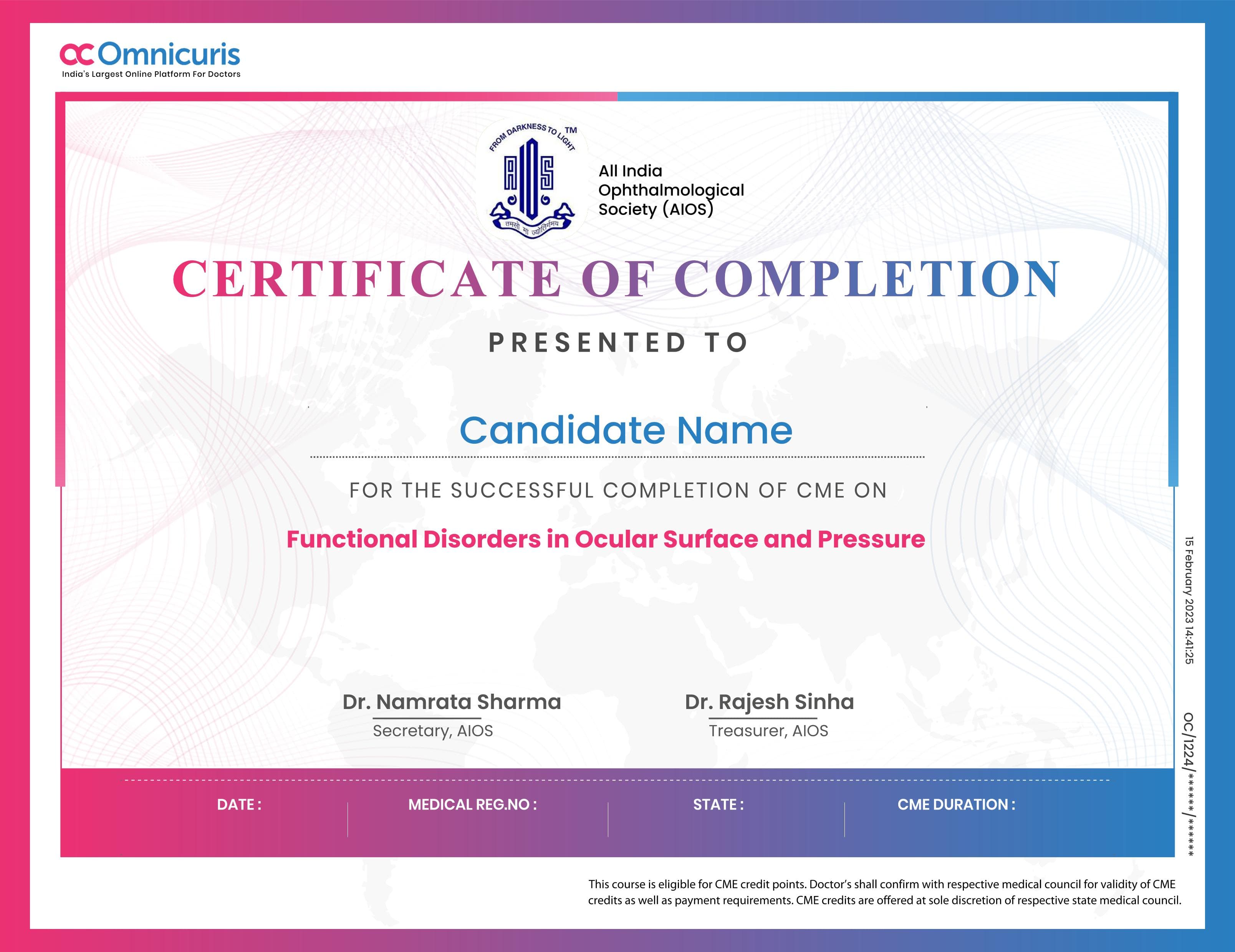 Certificate Preview