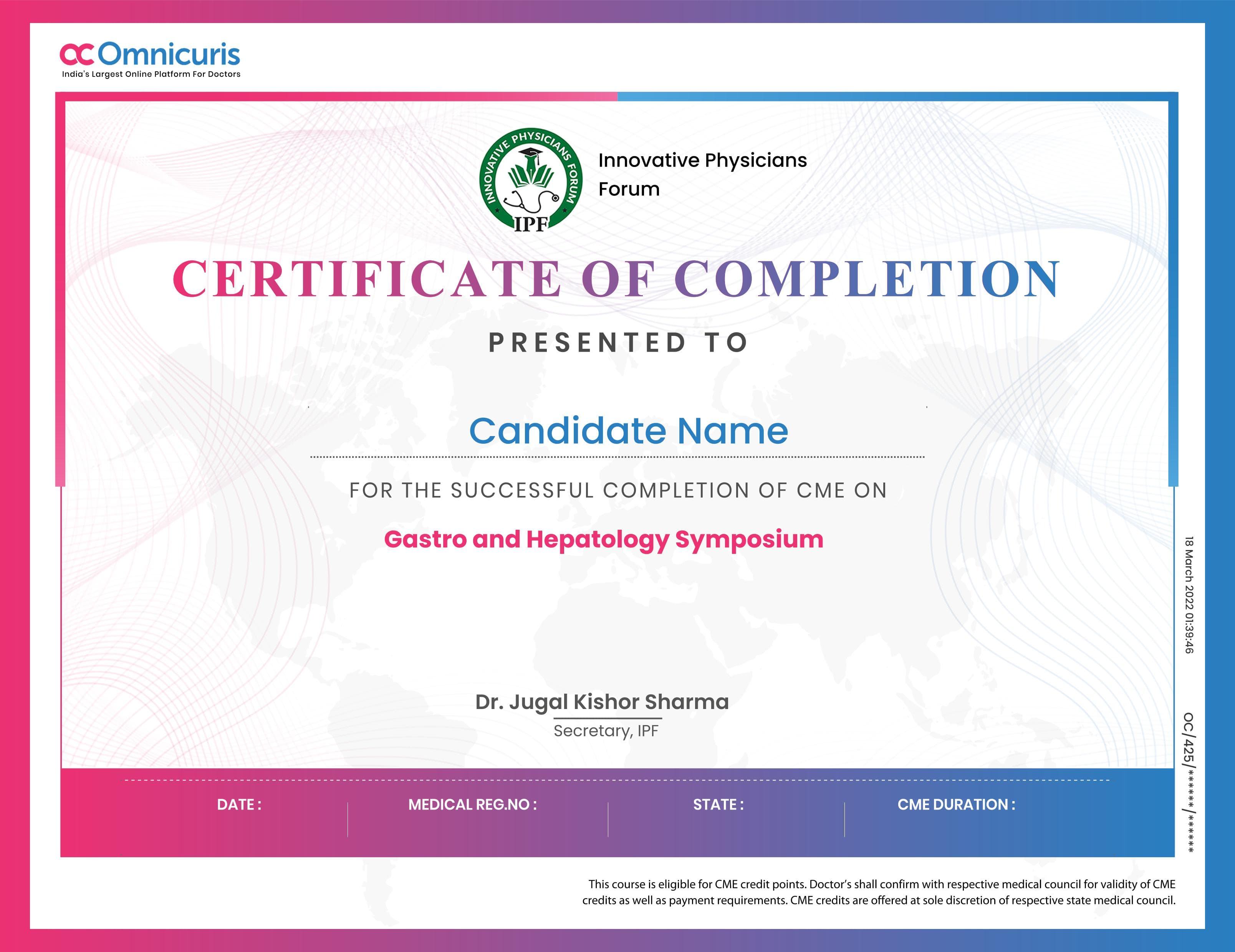 Certificate Preview