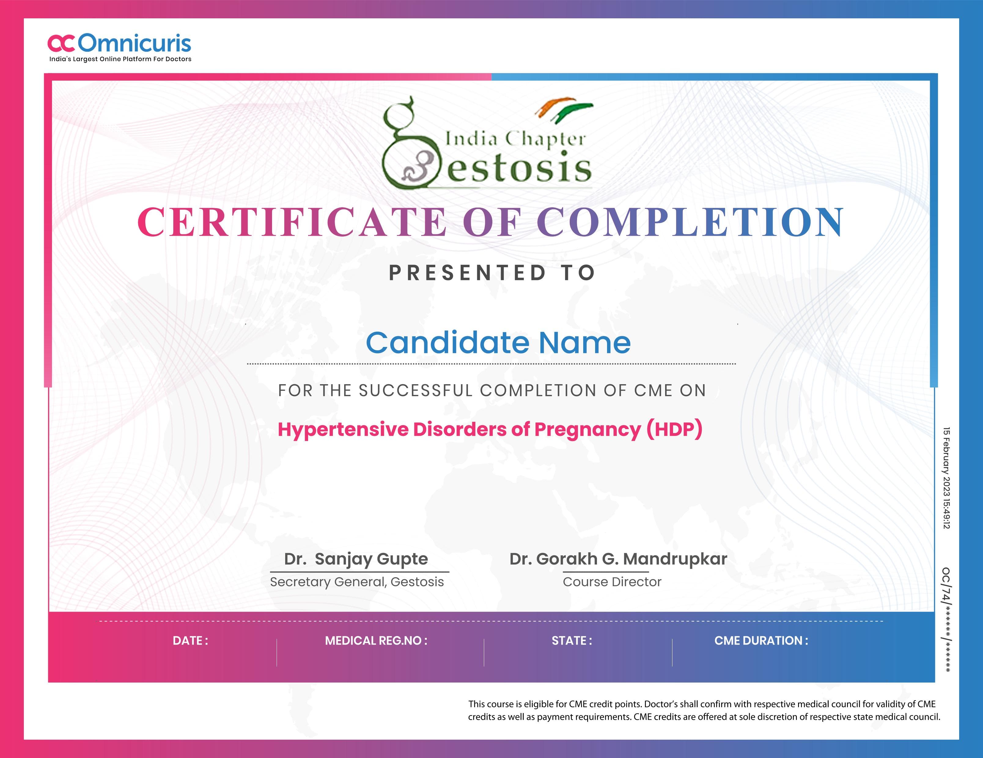 Certificate Preview