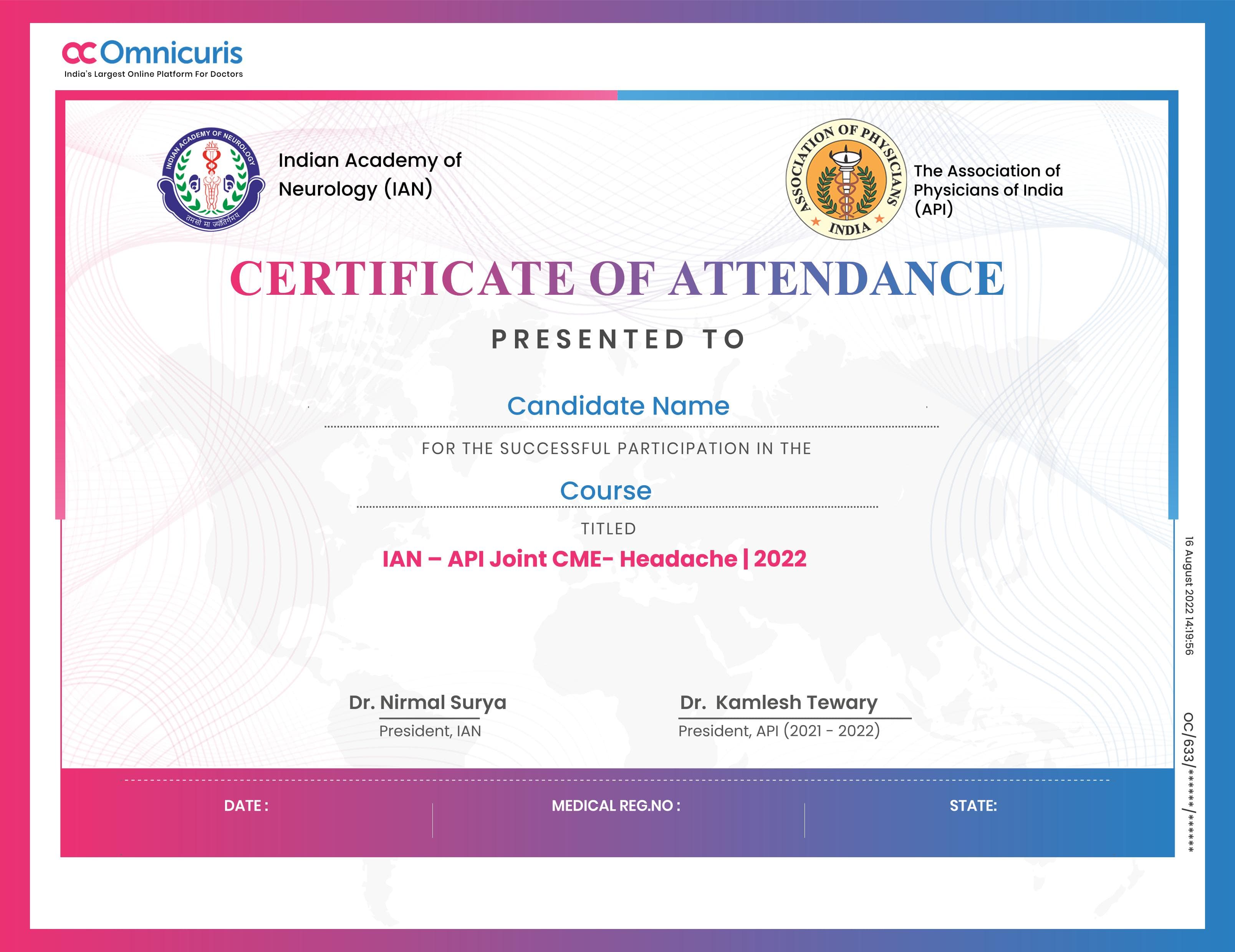 Certificate Preview