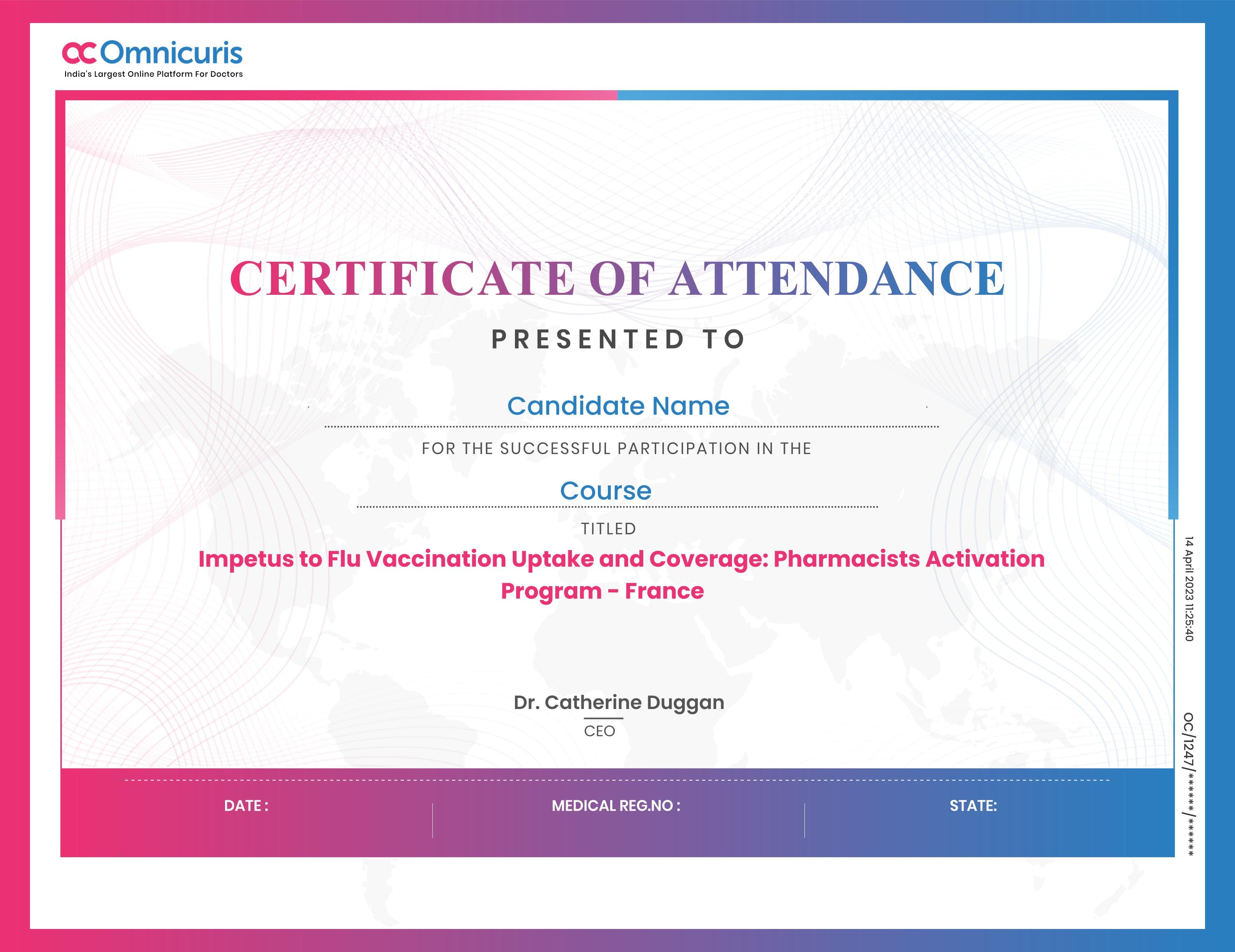 Certificate Preview