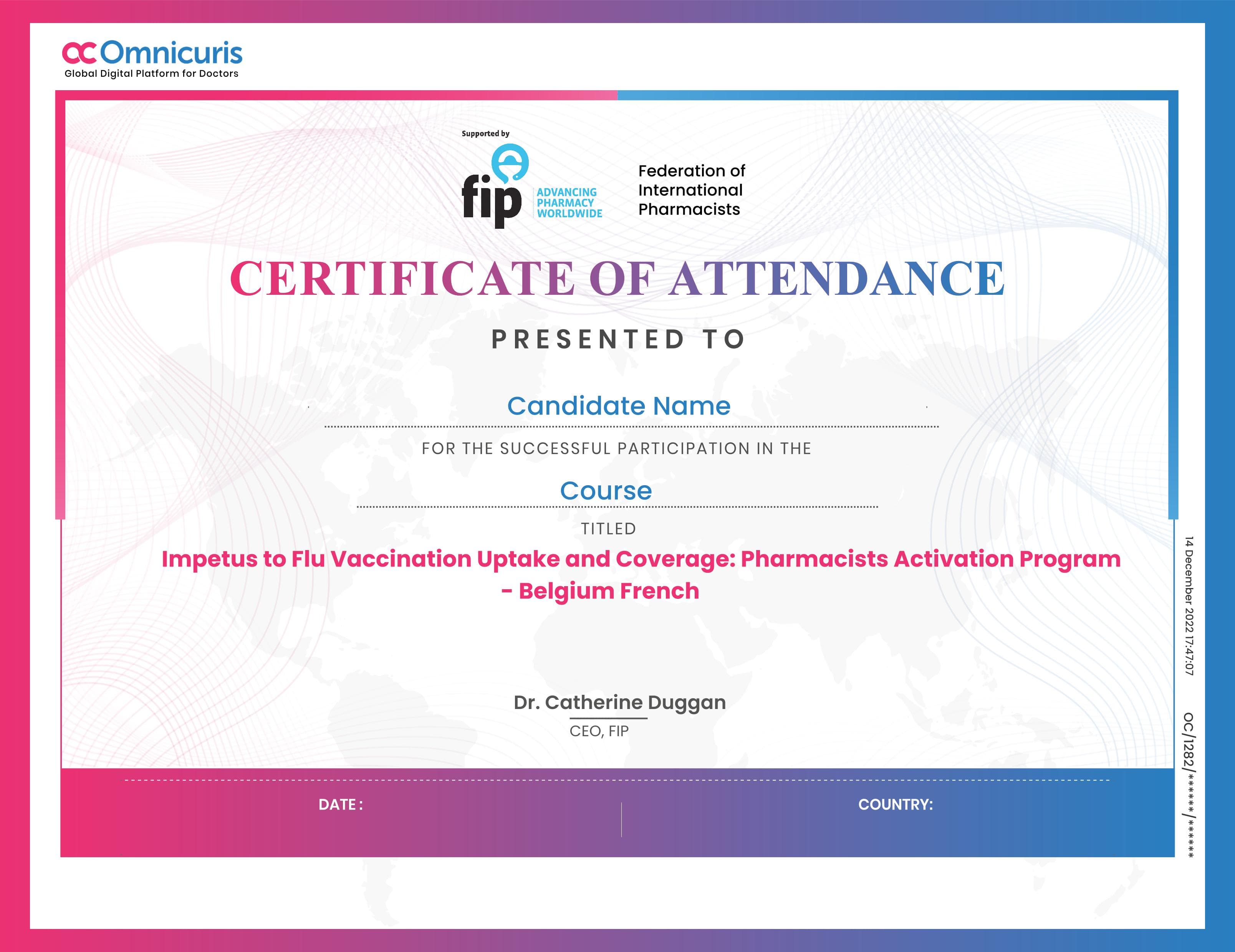 Certificate Preview