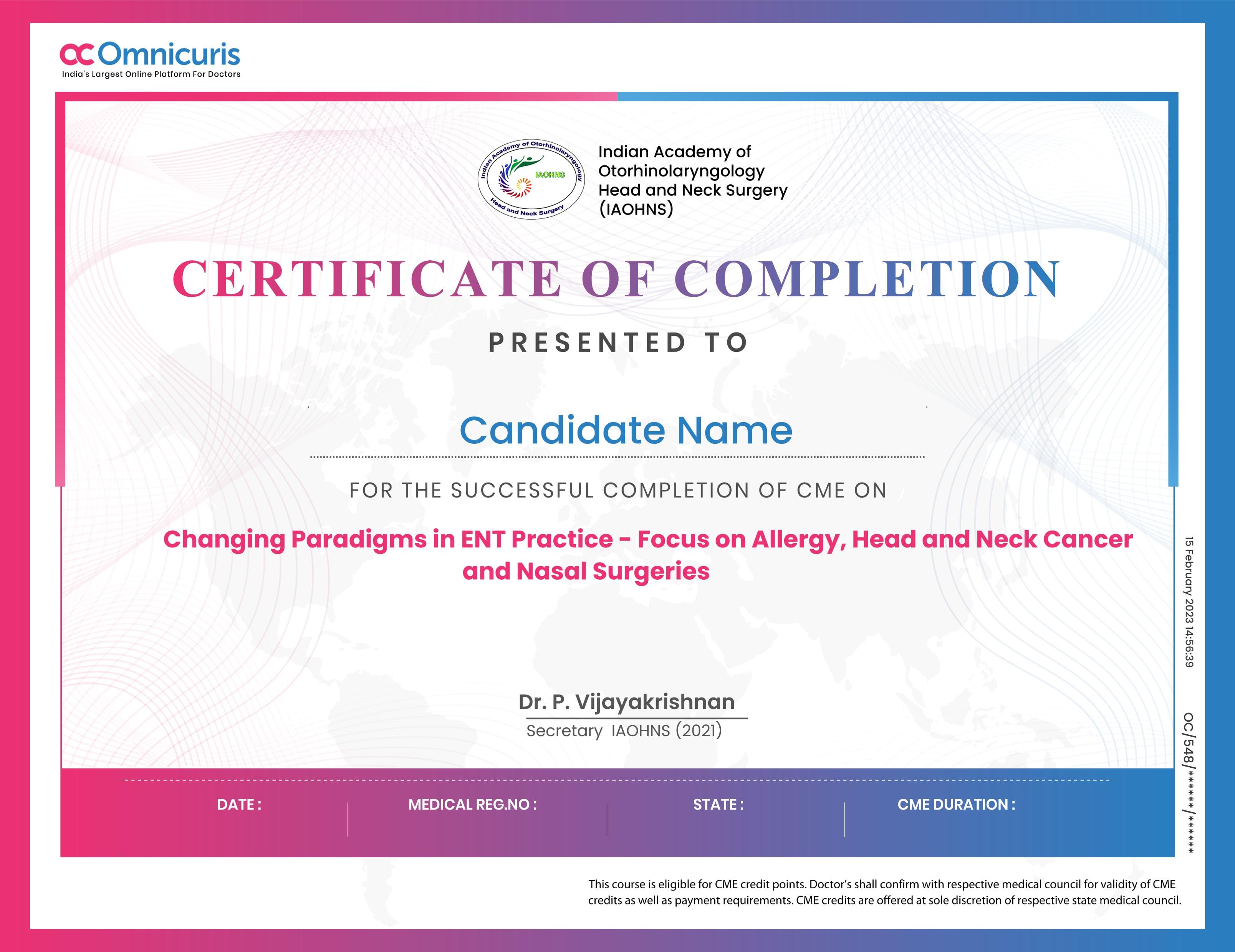 Certificate Preview