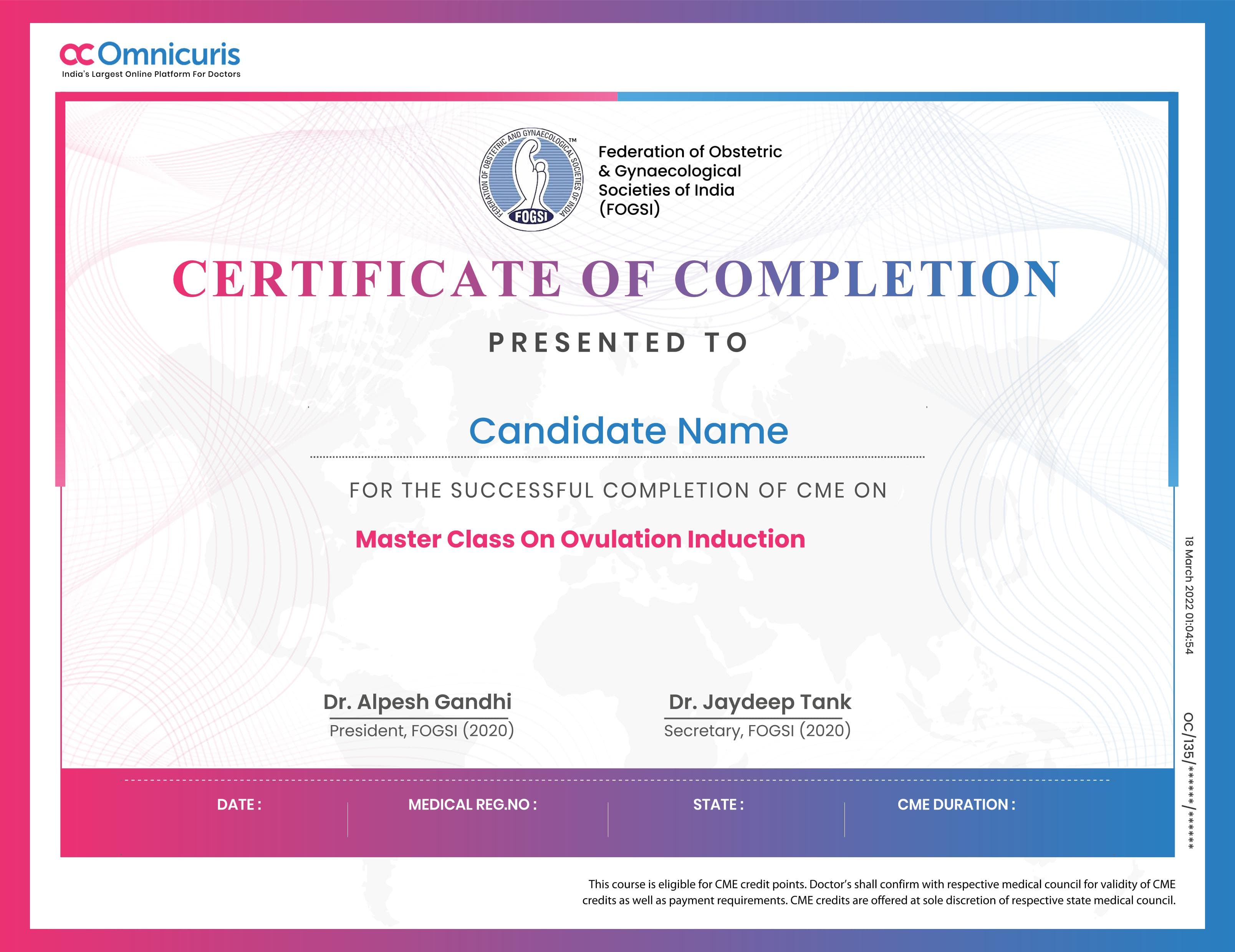 Certificate Preview