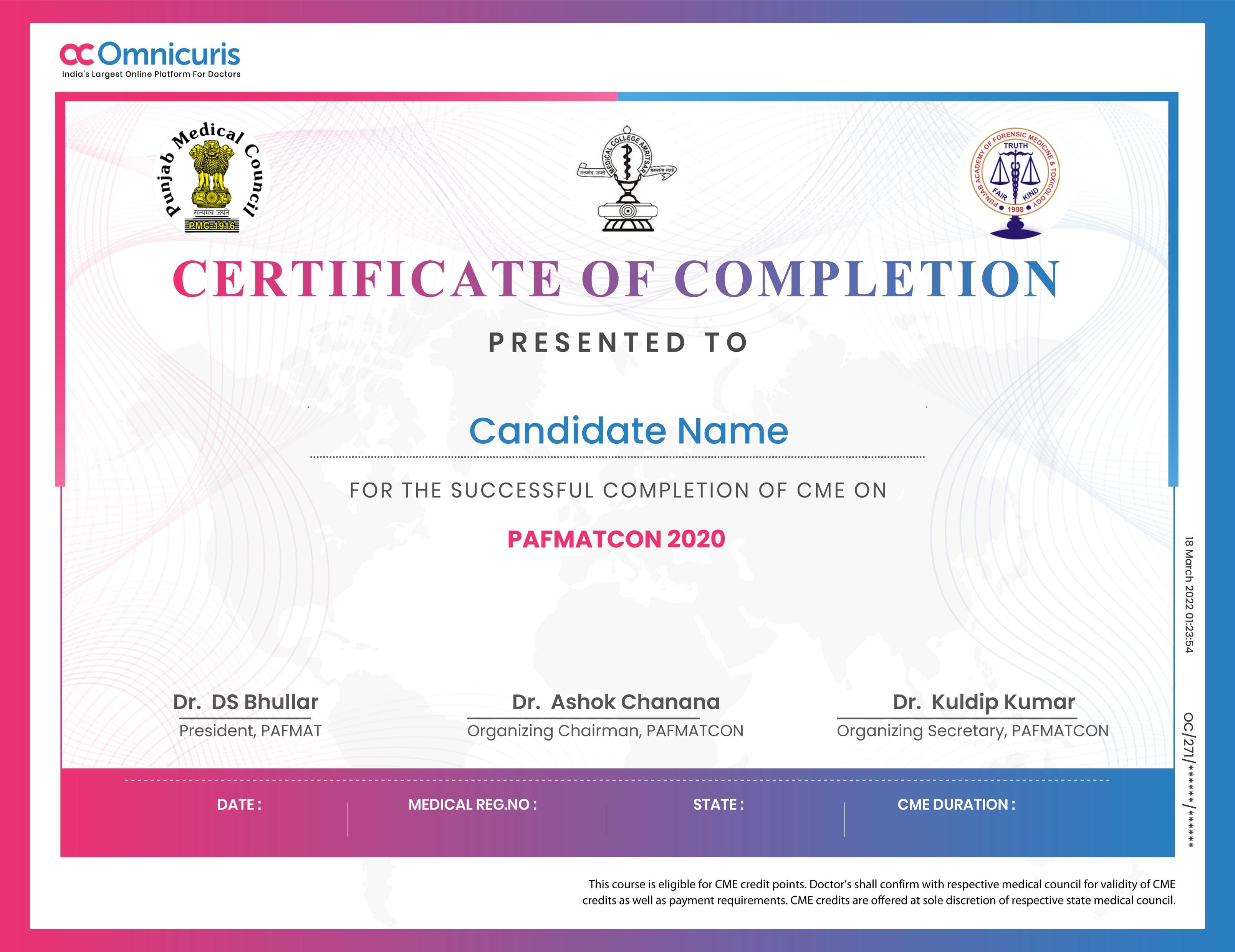 Certificate Preview