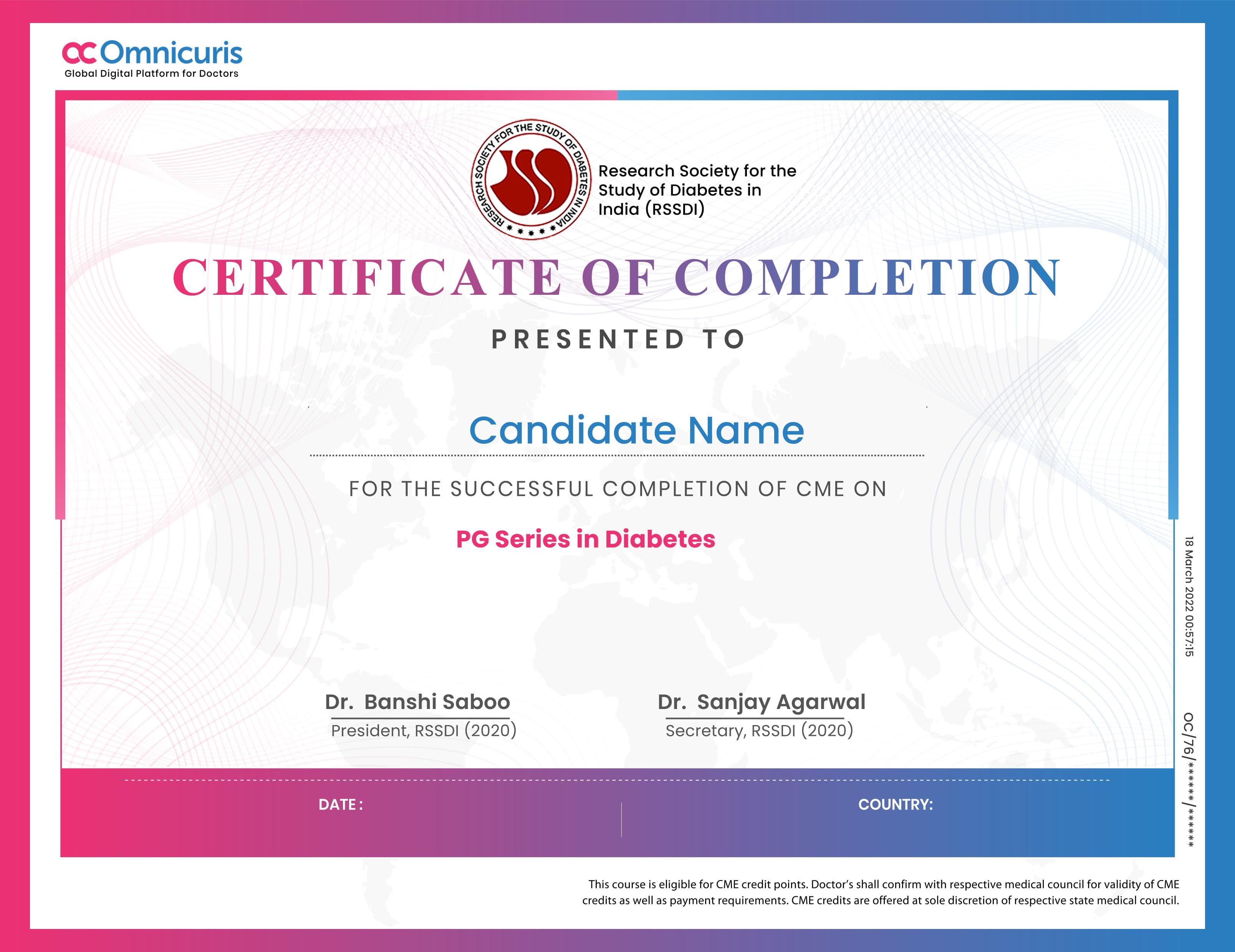 Certificate Preview
