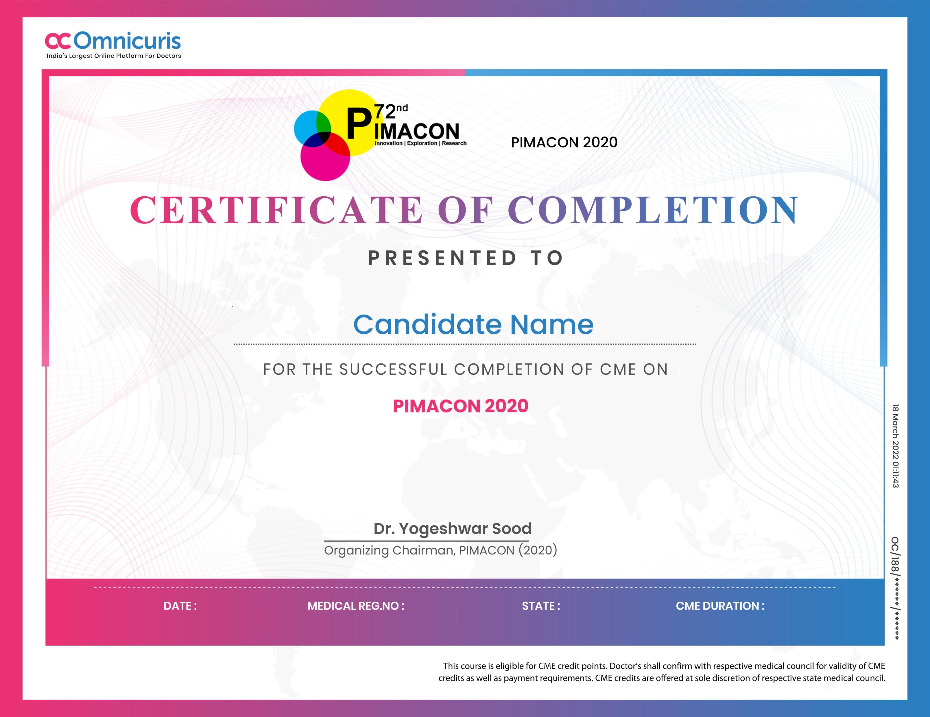 Certificate Preview