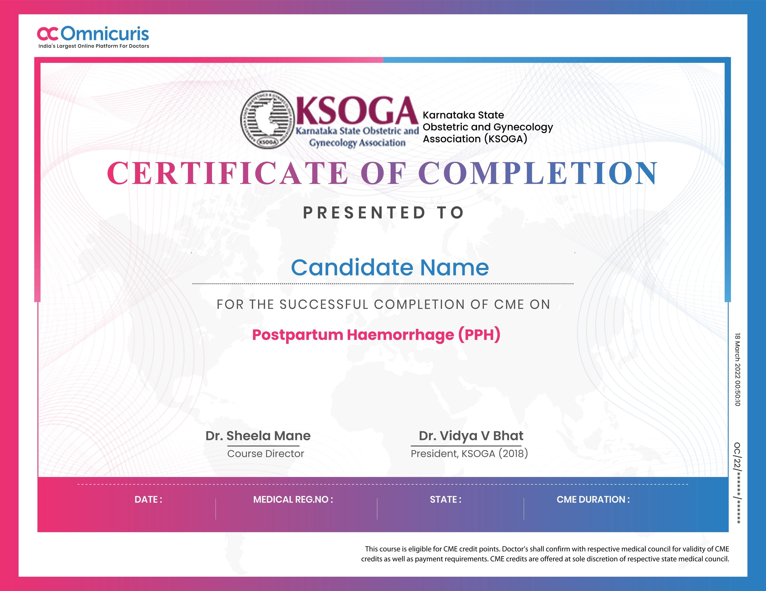 Certificate Preview