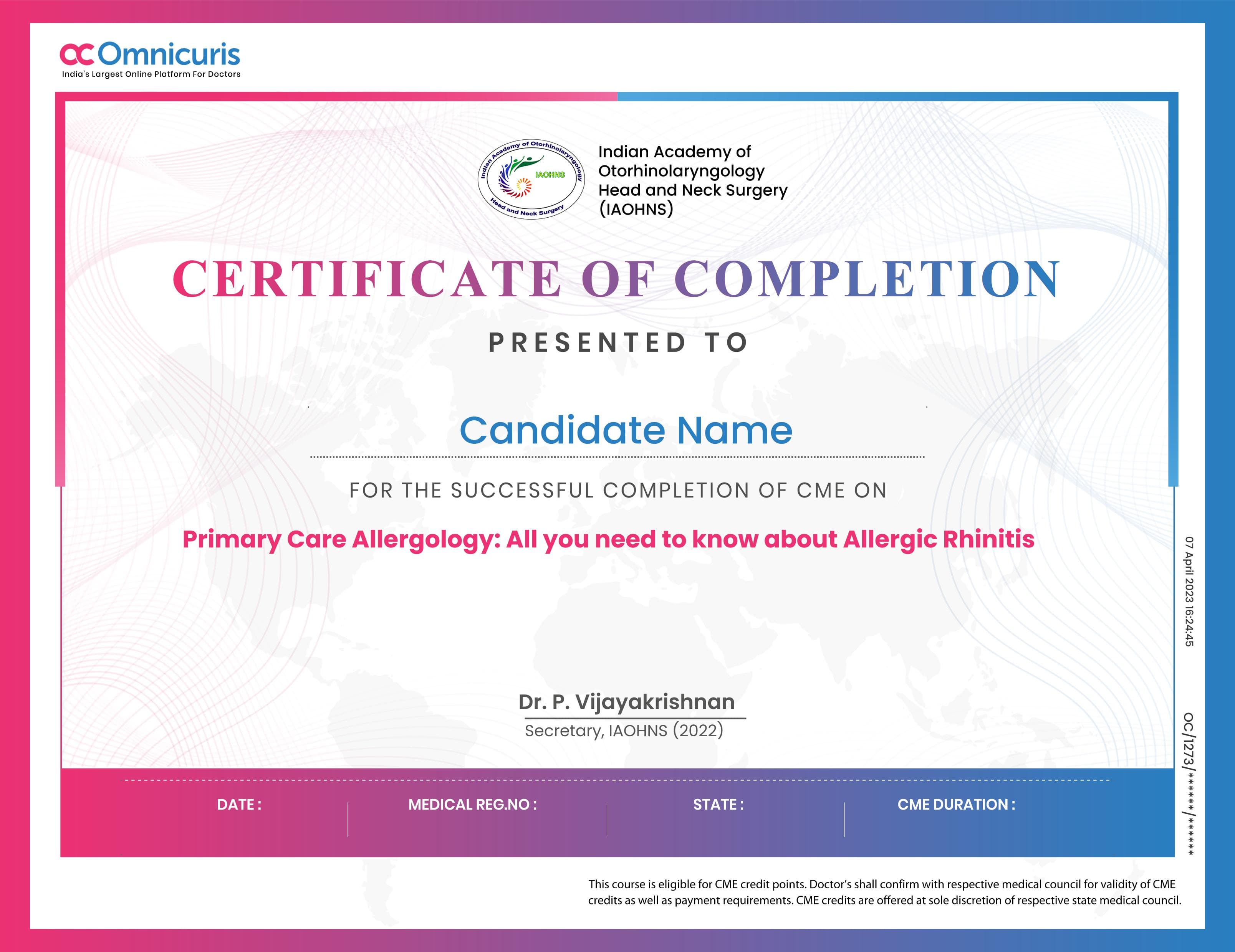 Certificate Preview