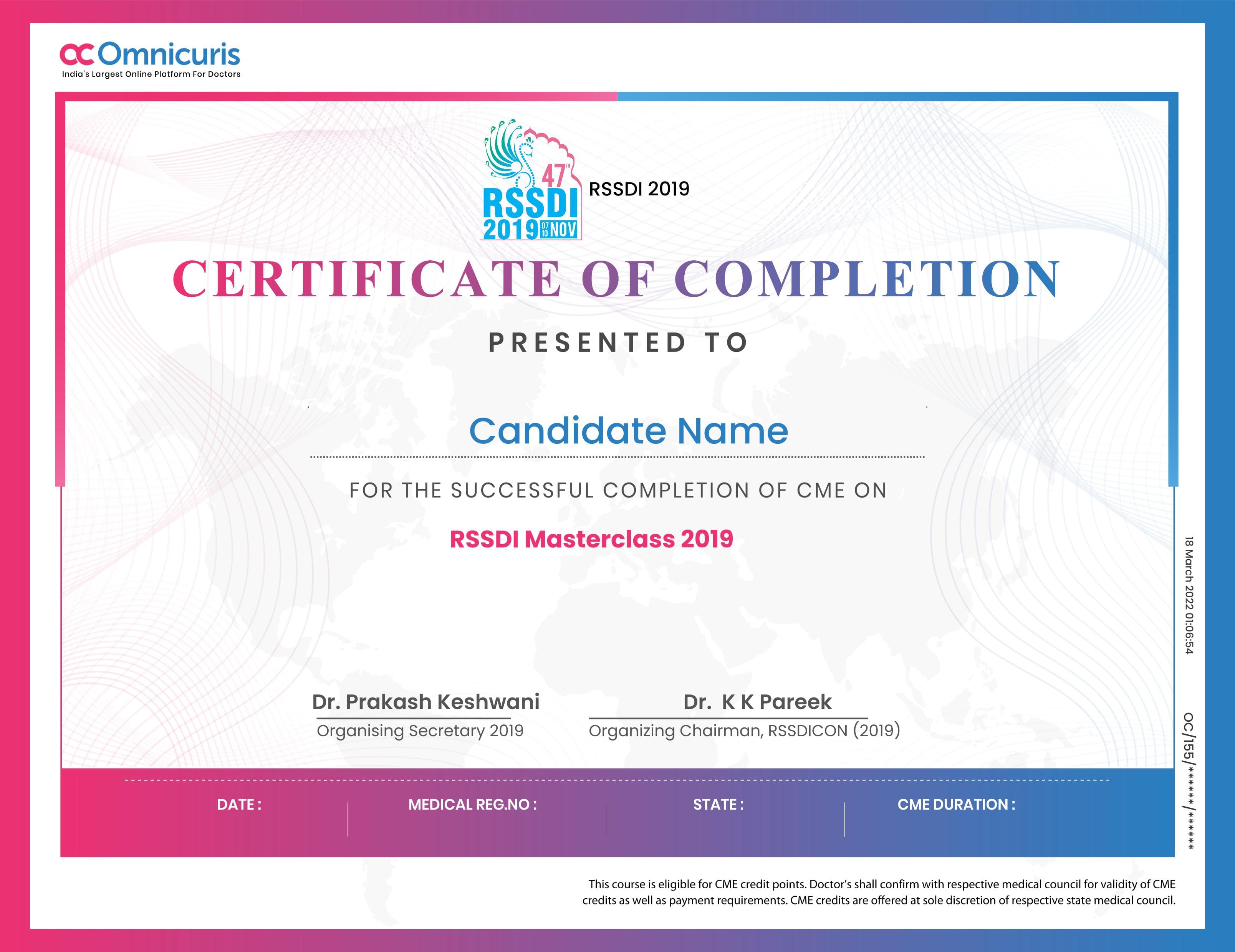 Certificate Preview