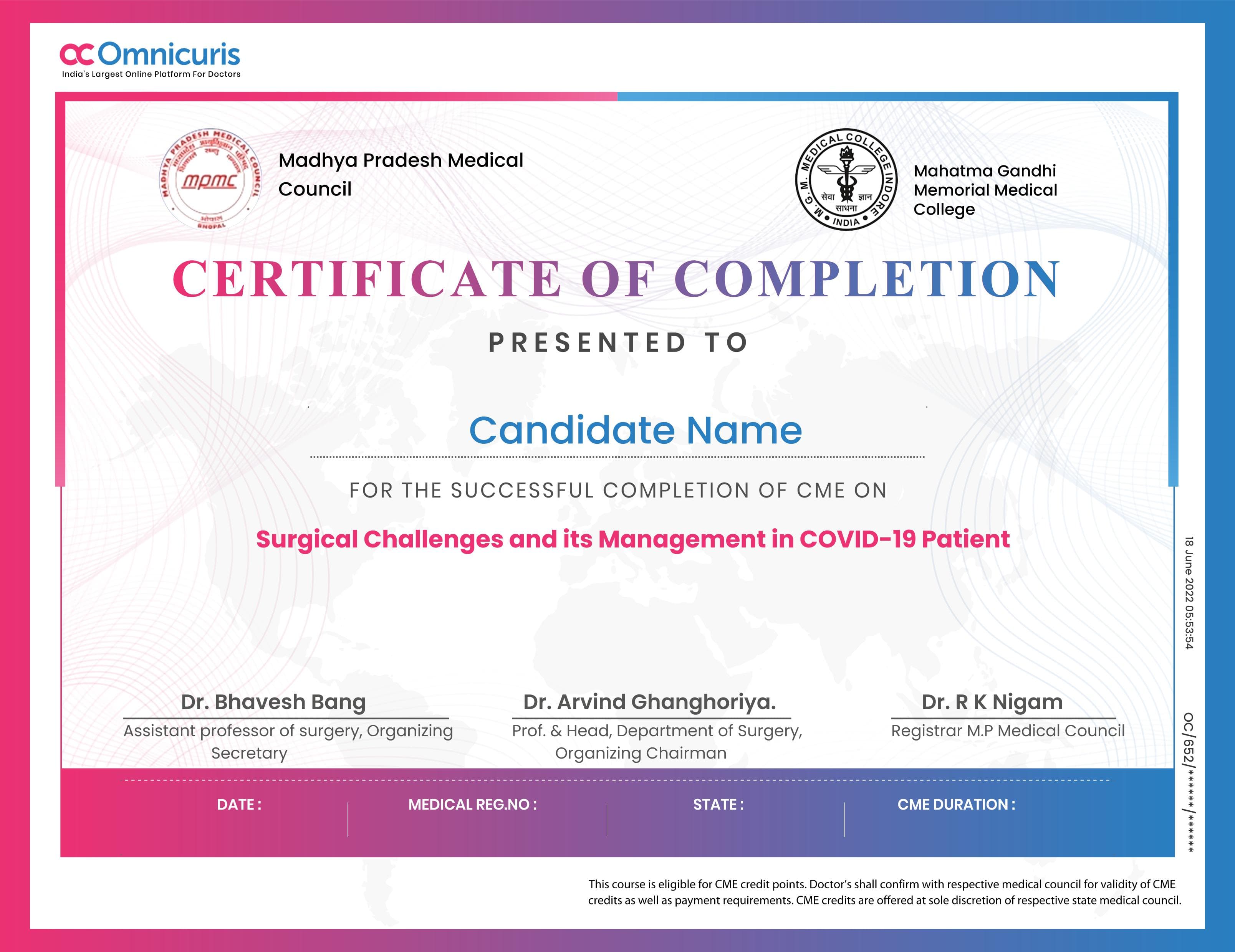 Certificate Preview
