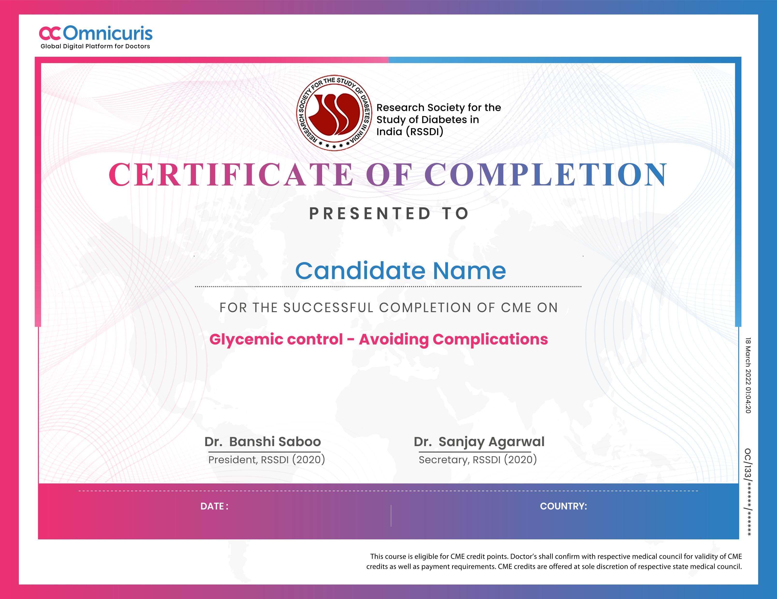 Certificate Preview