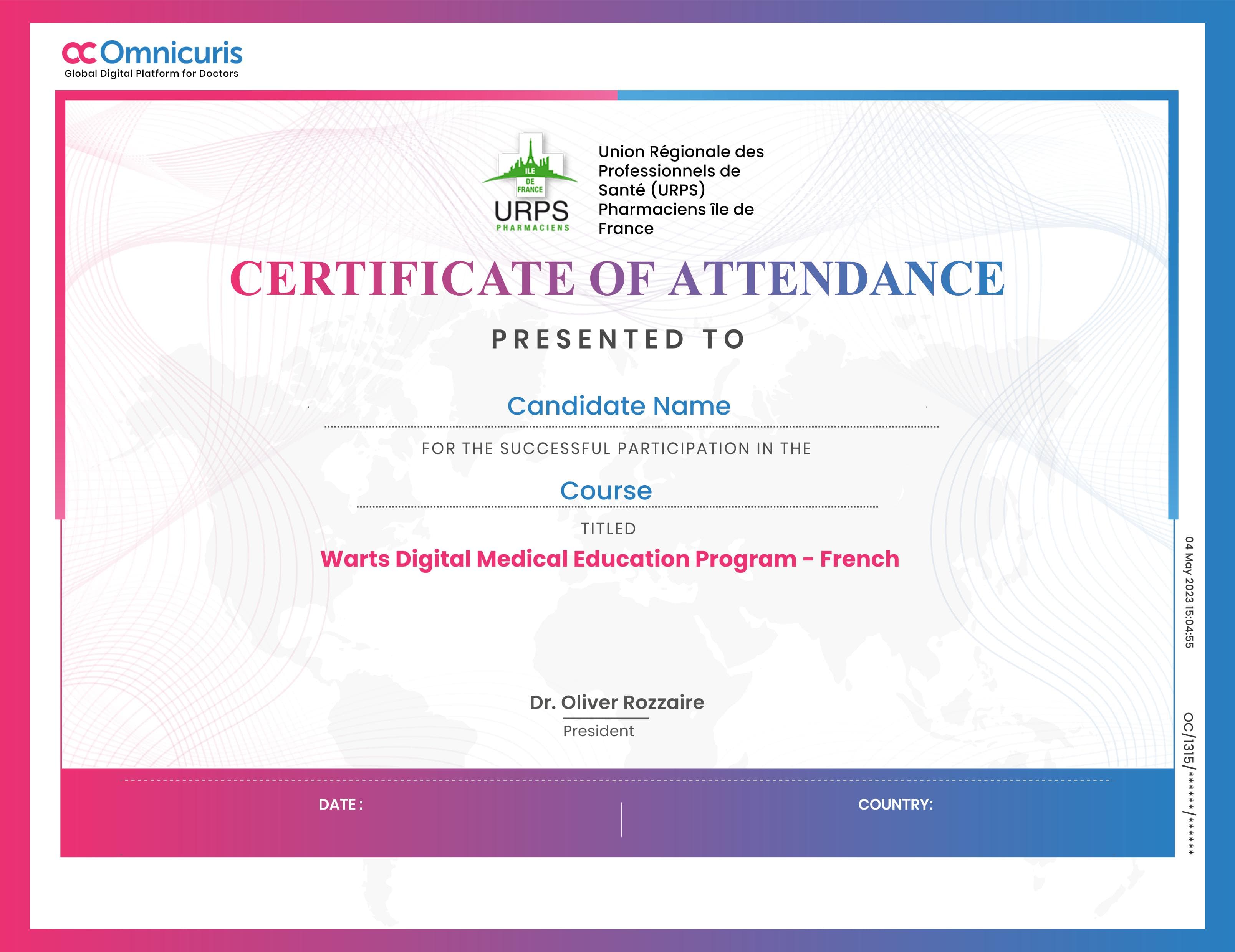 Certificate Preview