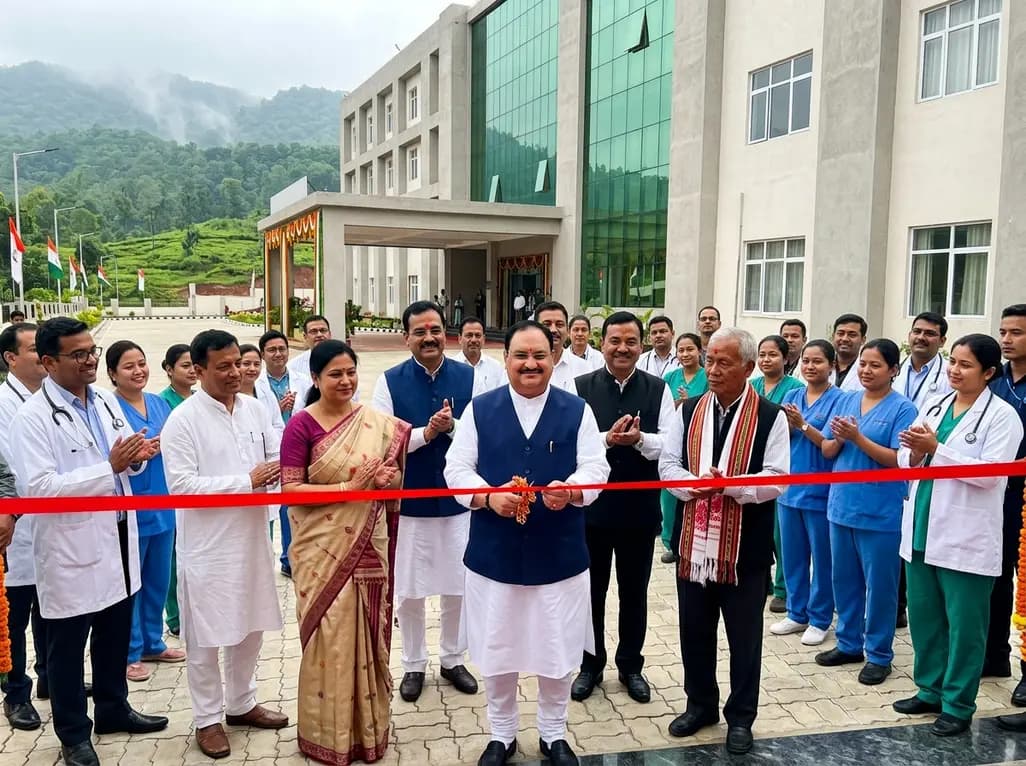 JP Nadda Opens New 120-Bed Super-Specialty Hospital