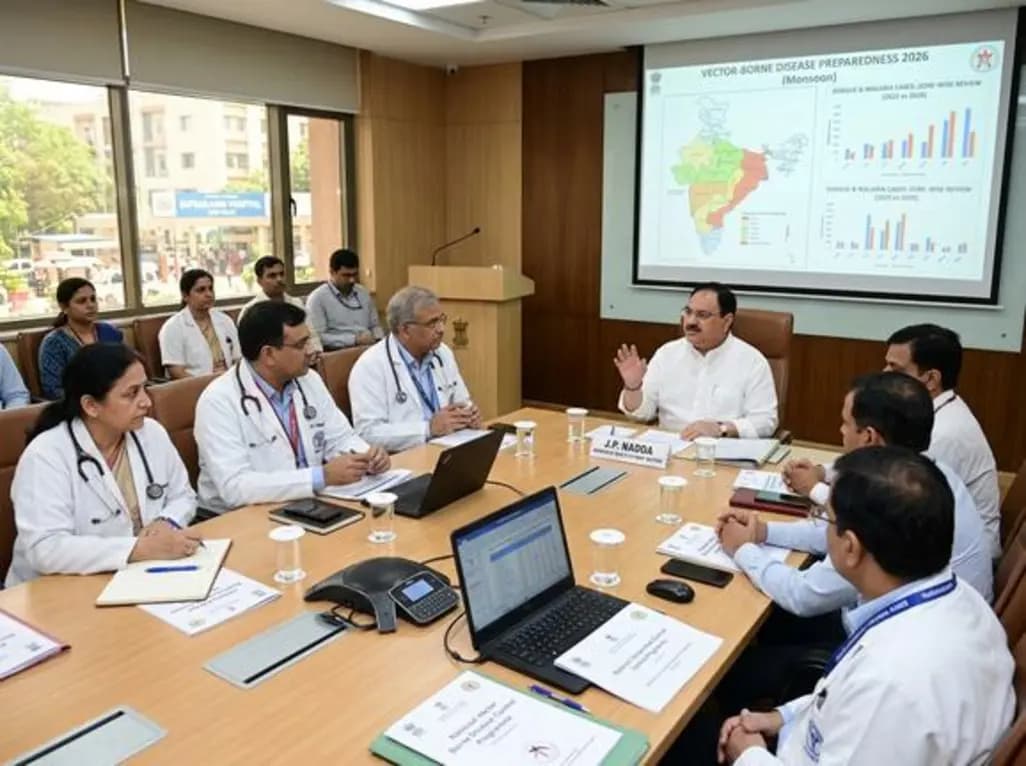 Monsoon 2026: Nadda Reviews India's Vector-Borne Defense