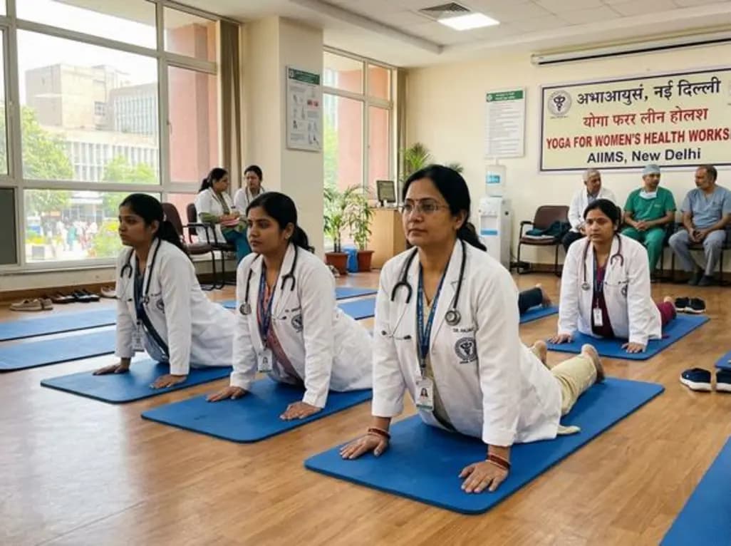 AIIMS Study: Yoga Helps Manage PMOS Beyond Weight Loss