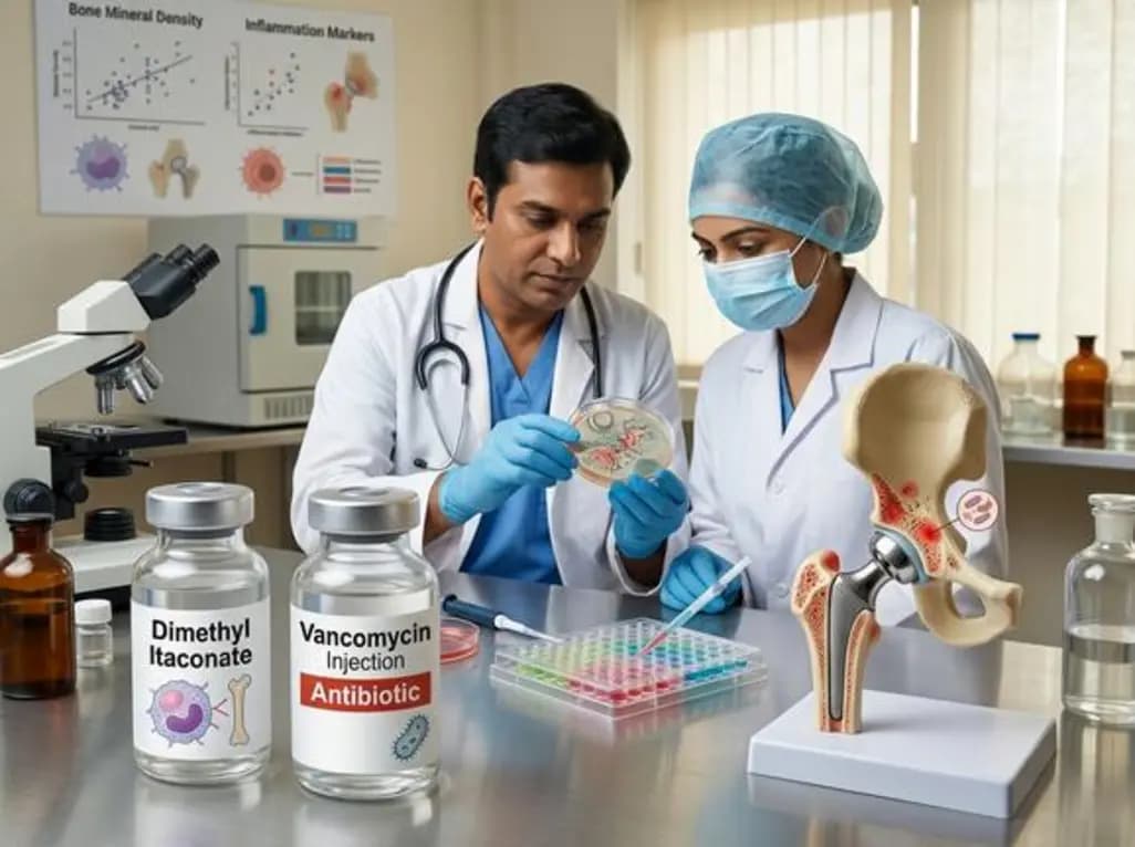 Dimethyl Itaconate and Vancomycin: A New Dual Approach for Periprosthetic Joint Infection