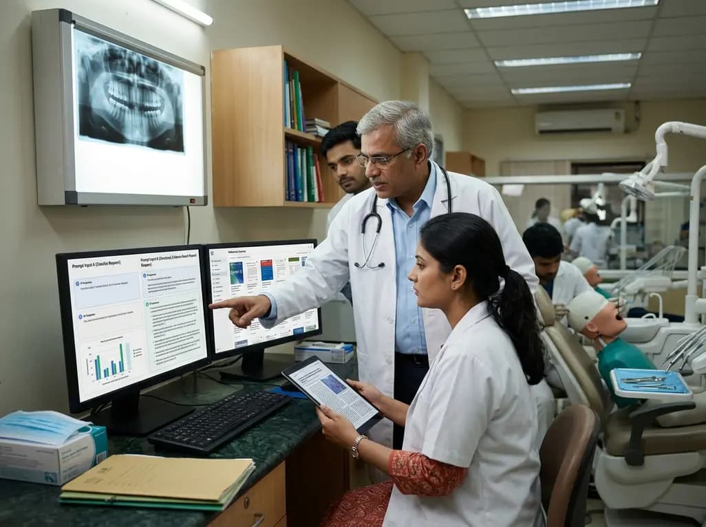 Impact of Prompt Framing on AI Responses in Dental Training