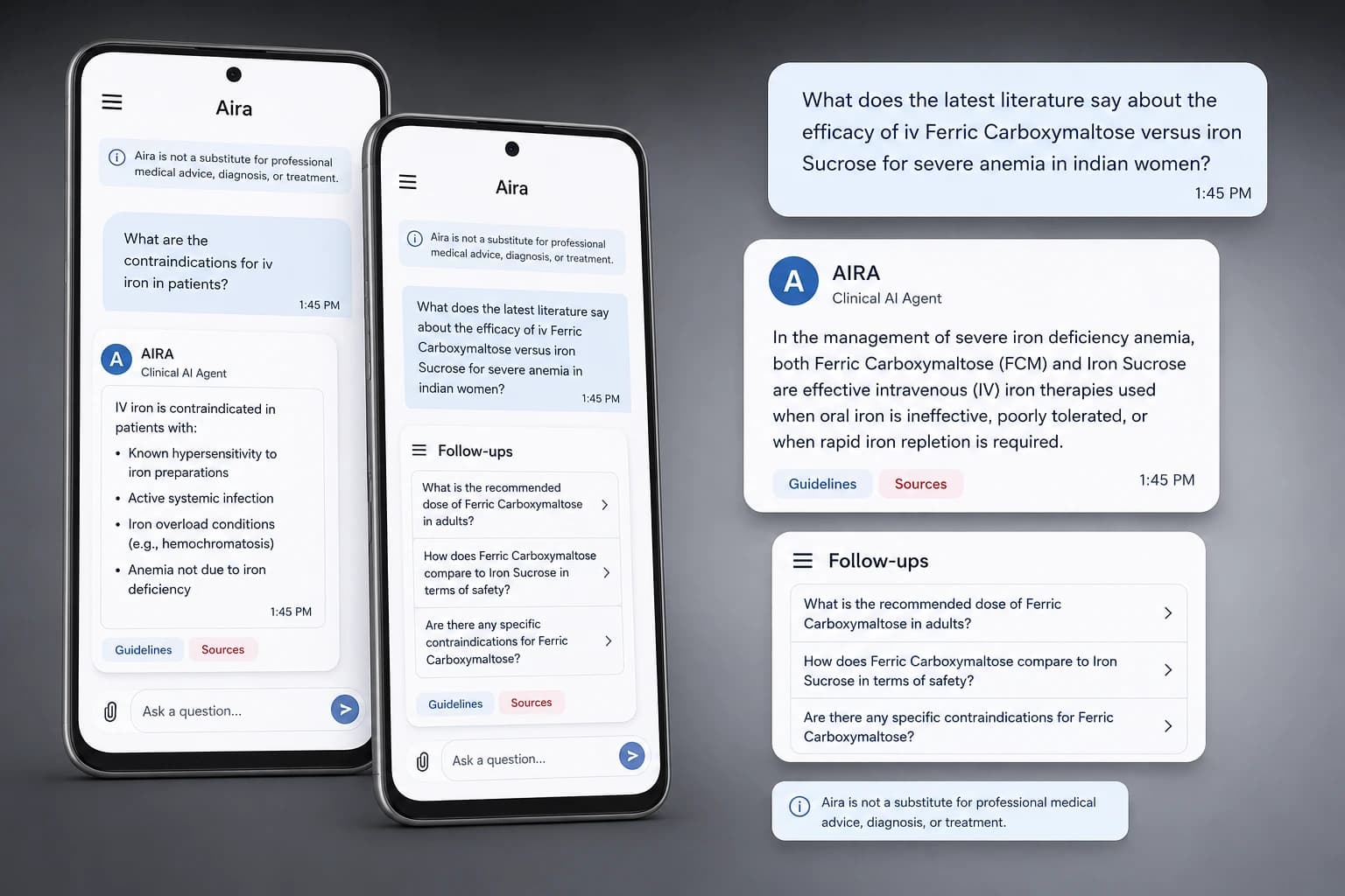 AIRA Clinical AI Interface